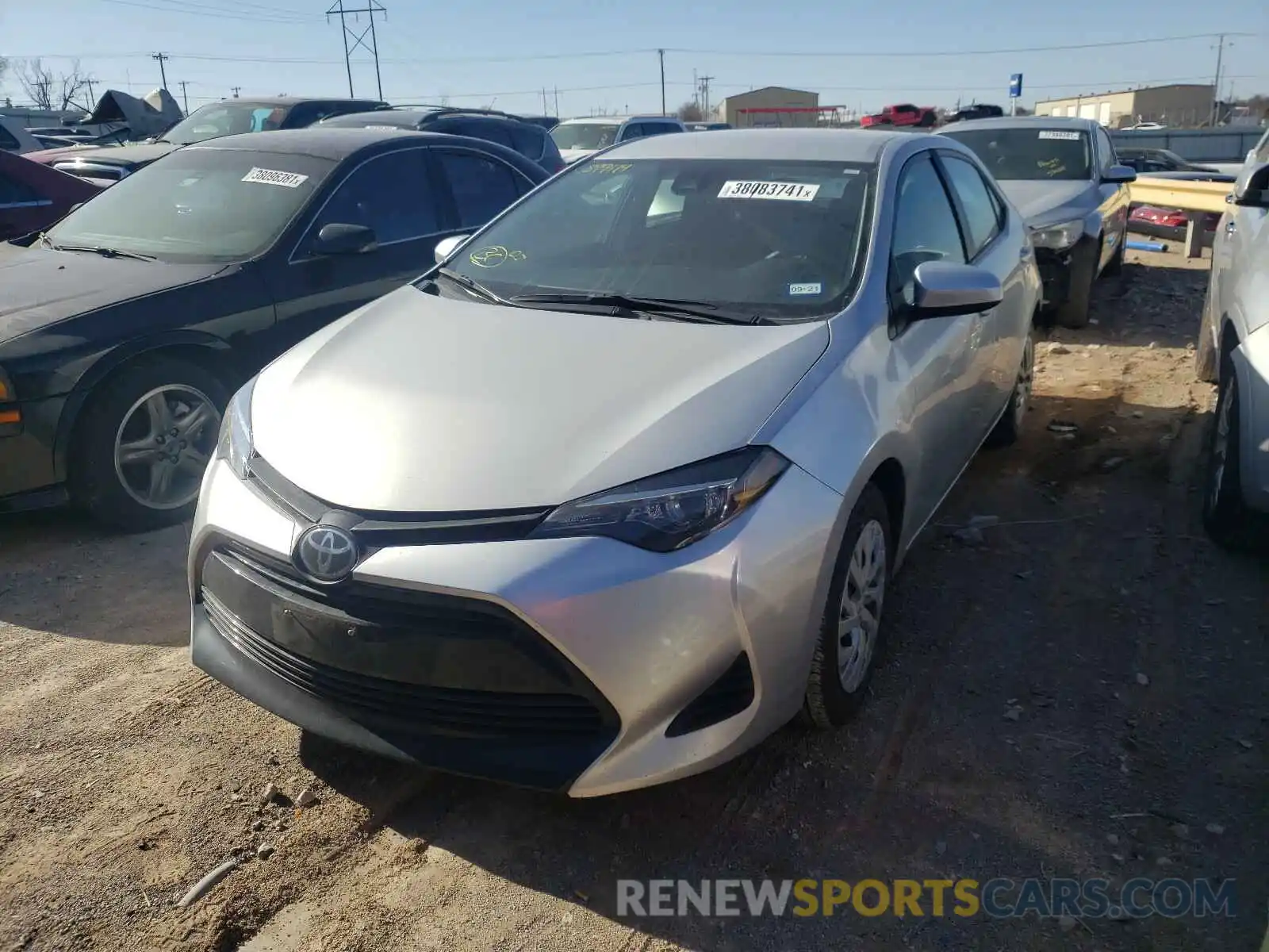 2 Photograph of a damaged car 5YFBURHE0KP899114 TOYOTA COROLLA 2019