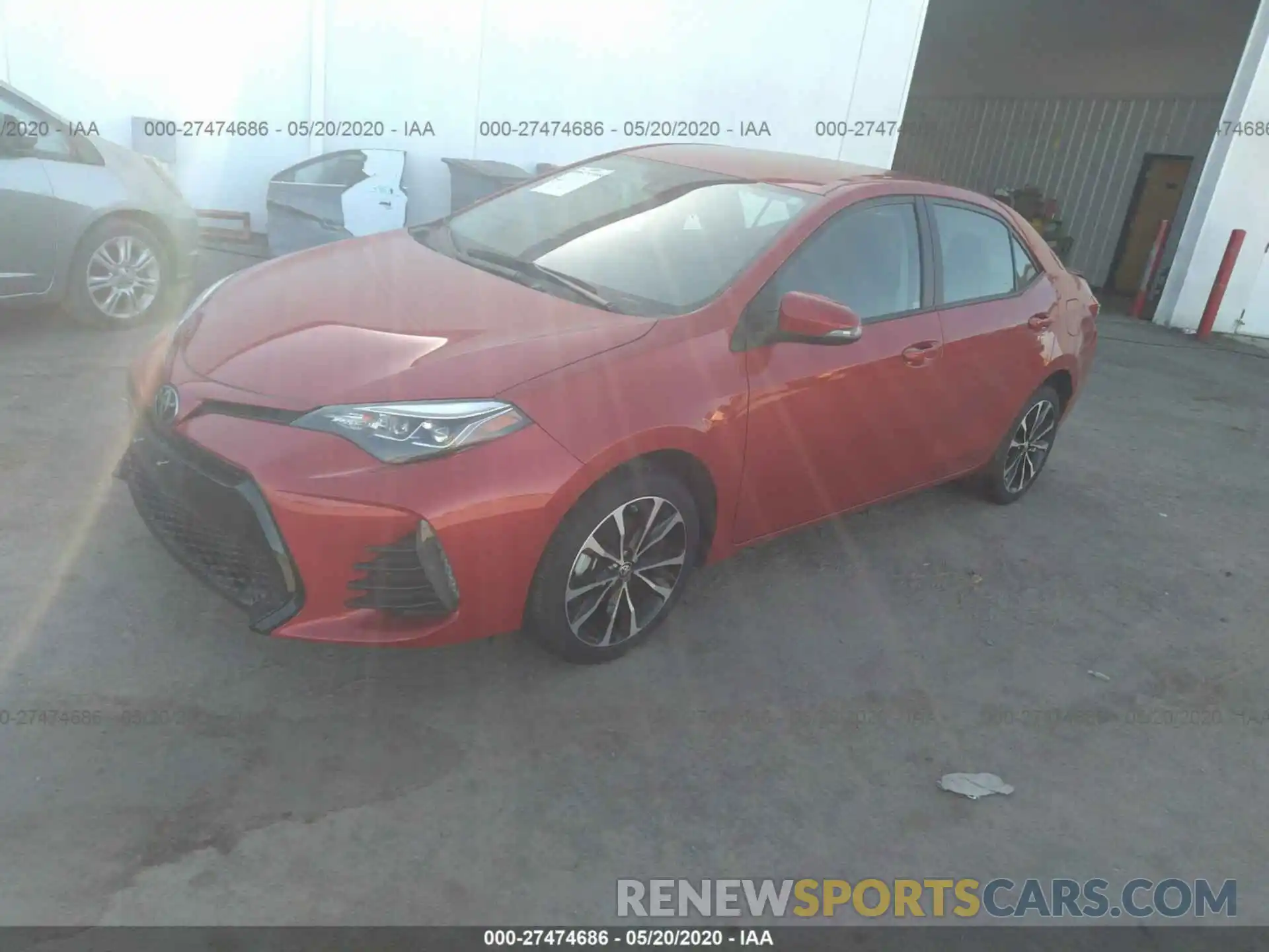 2 Photograph of a damaged car 5YFBURHE0KP899632 TOYOTA COROLLA 2019