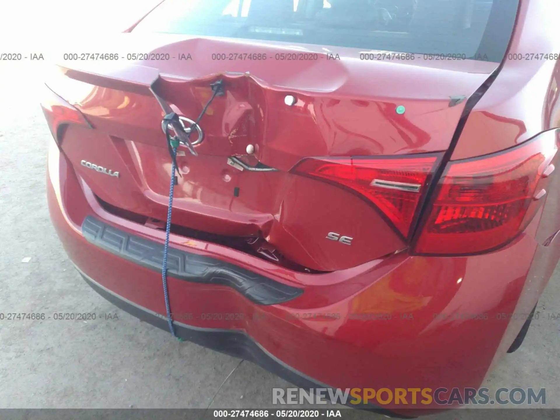 6 Photograph of a damaged car 5YFBURHE0KP899632 TOYOTA COROLLA 2019