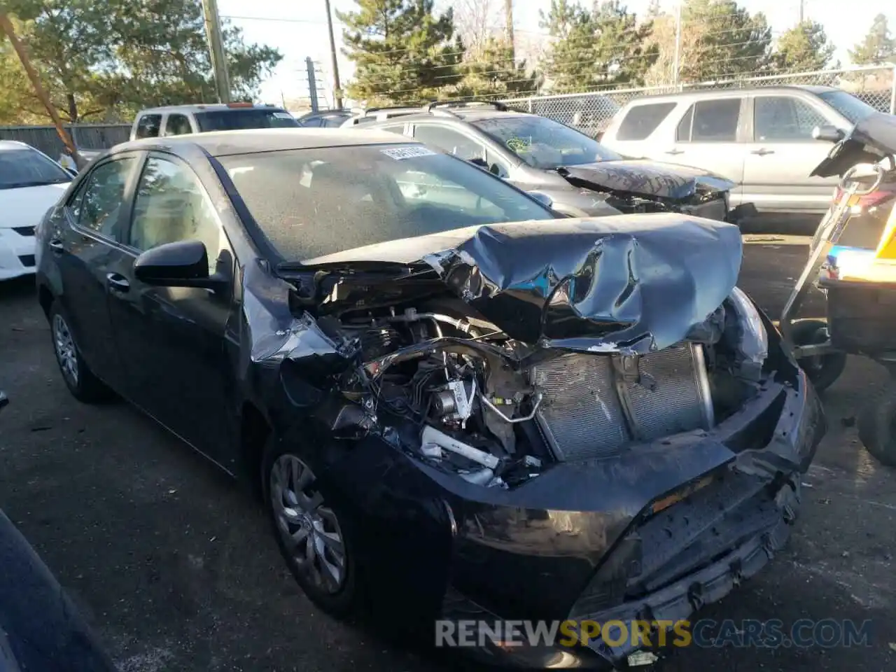 1 Photograph of a damaged car 5YFBURHE0KP899887 TOYOTA COROLLA 2019