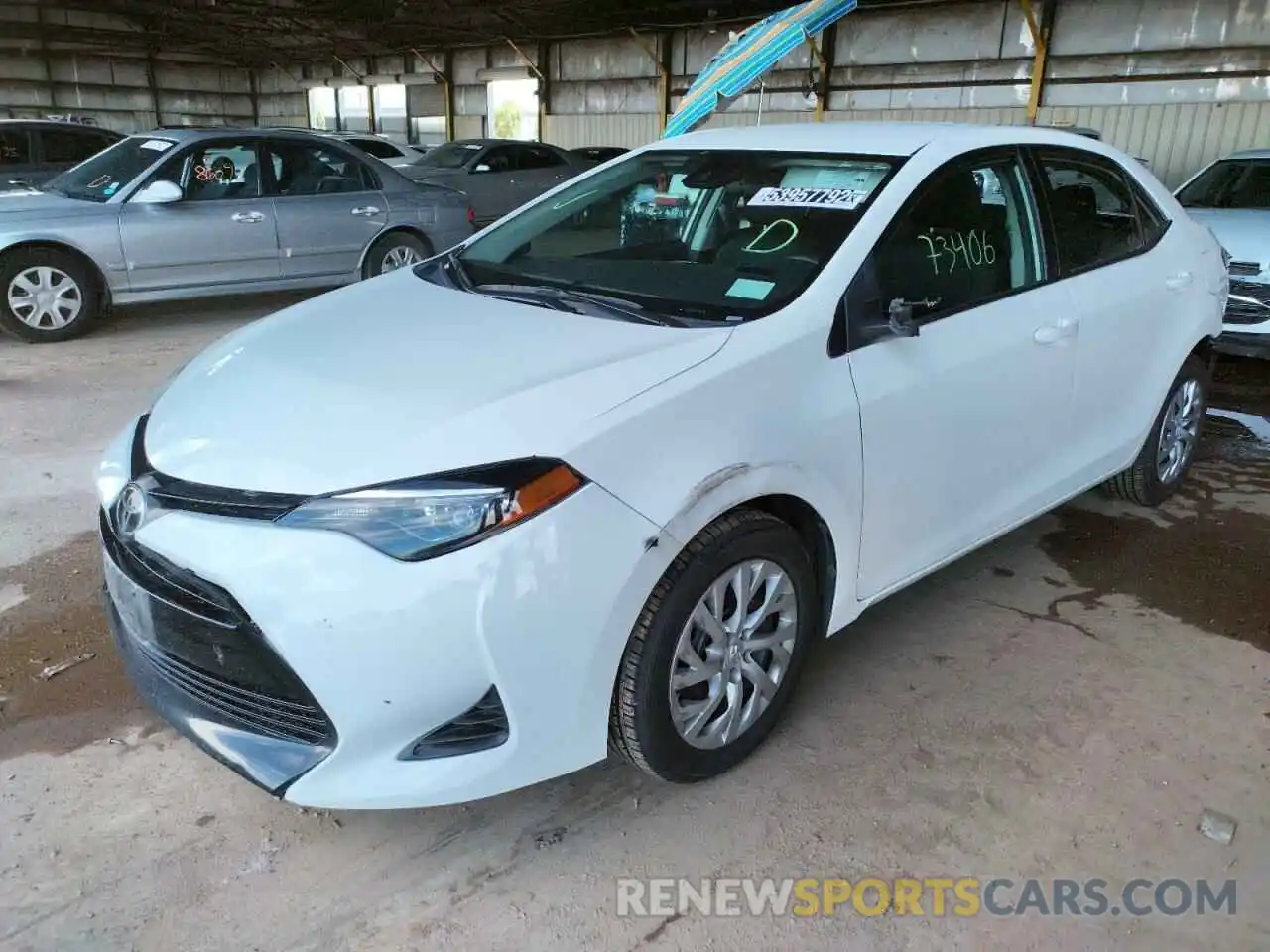 2 Photograph of a damaged car 5YFBURHE0KP899890 TOYOTA COROLLA 2019