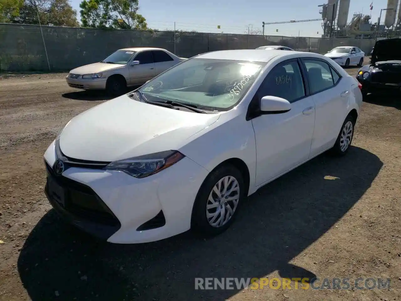 2 Photograph of a damaged car 5YFBURHE0KP899923 TOYOTA COROLLA 2019