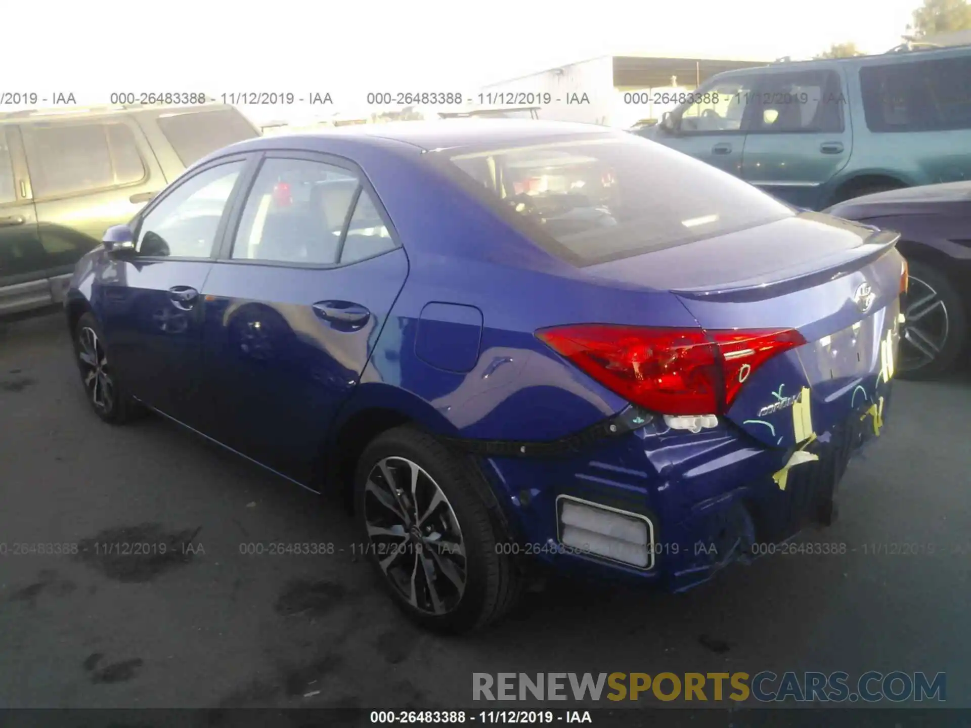 3 Photograph of a damaged car 5YFBURHE0KP900701 TOYOTA COROLLA 2019