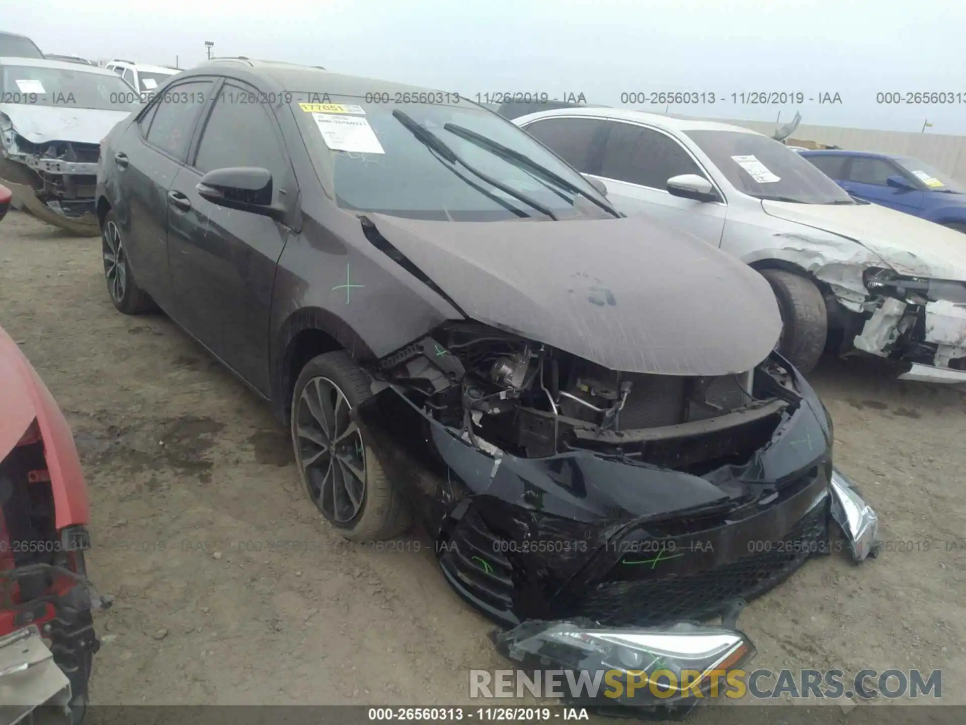 1 Photograph of a damaged car 5YFBURHE0KP900746 TOYOTA COROLLA 2019