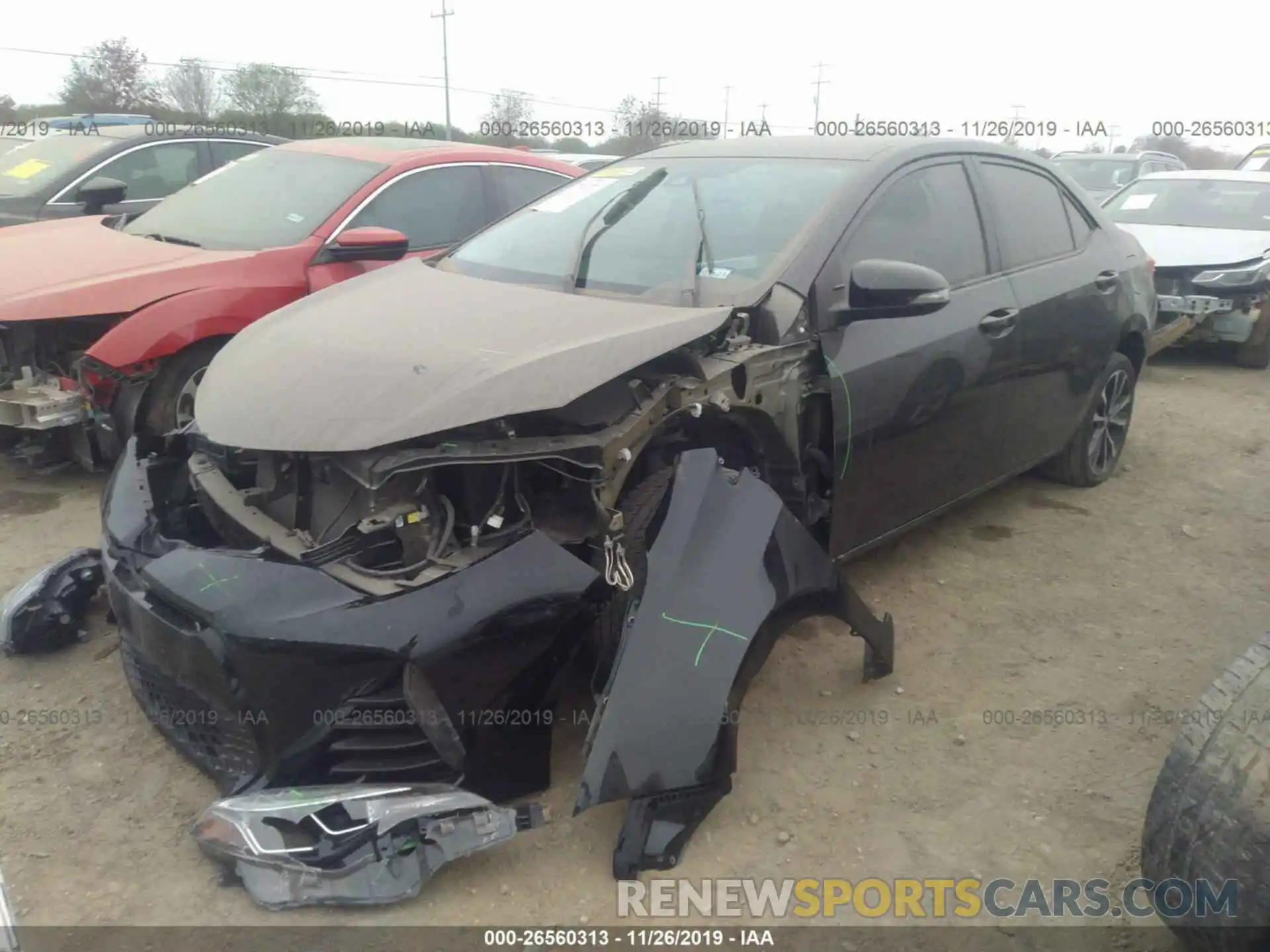 2 Photograph of a damaged car 5YFBURHE0KP900746 TOYOTA COROLLA 2019