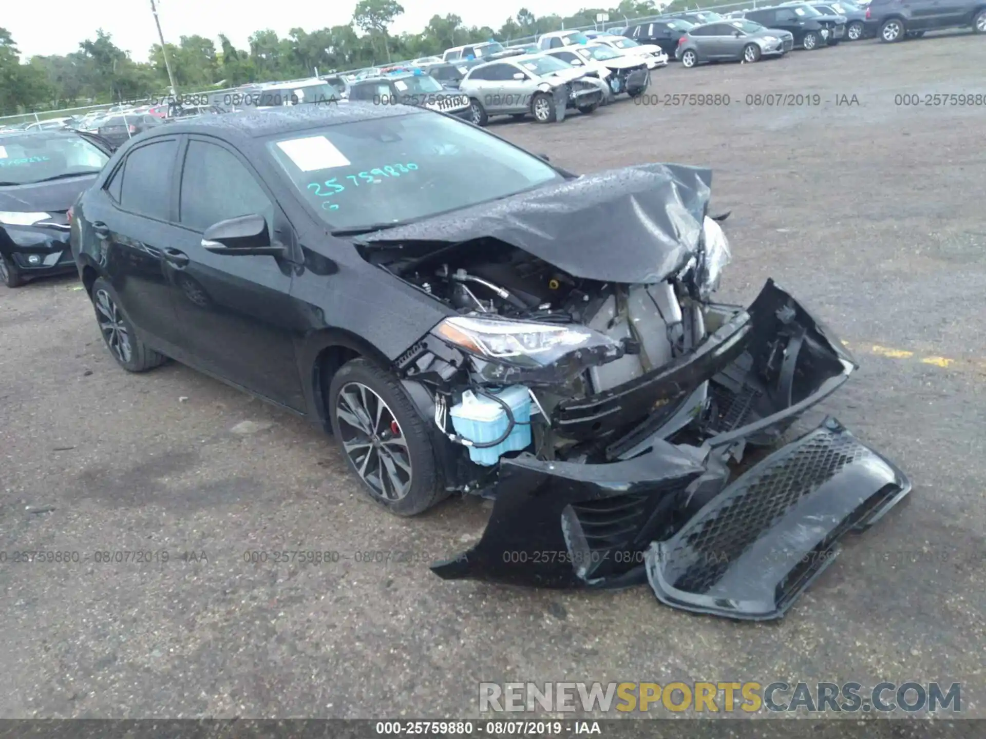 1 Photograph of a damaged car 5YFBURHE0KP901539 TOYOTA COROLLA 2019