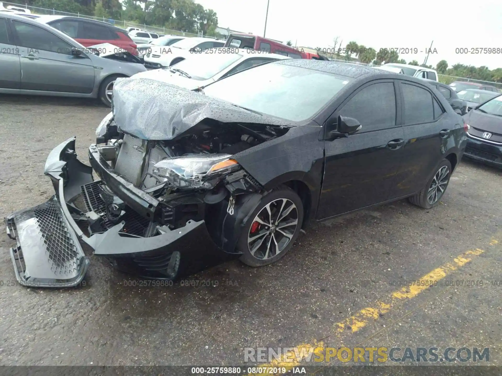 2 Photograph of a damaged car 5YFBURHE0KP901539 TOYOTA COROLLA 2019