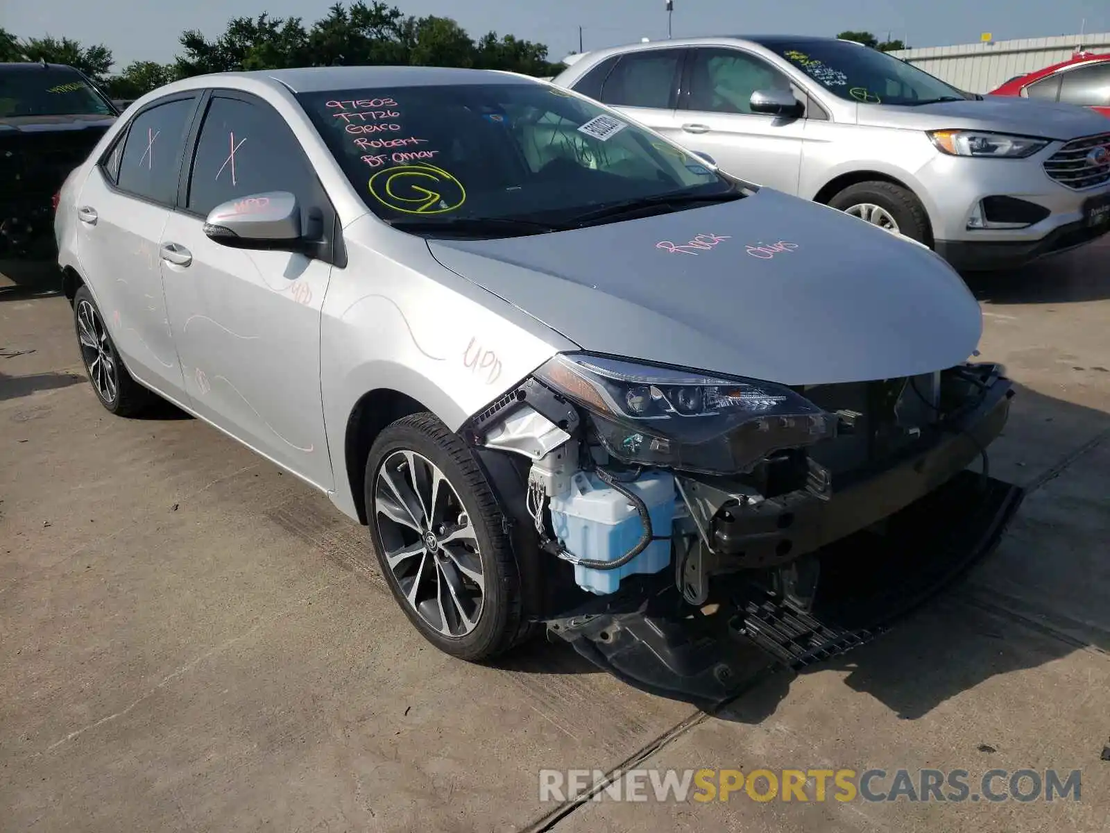 1 Photograph of a damaged car 5YFBURHE0KP901959 TOYOTA COROLLA 2019