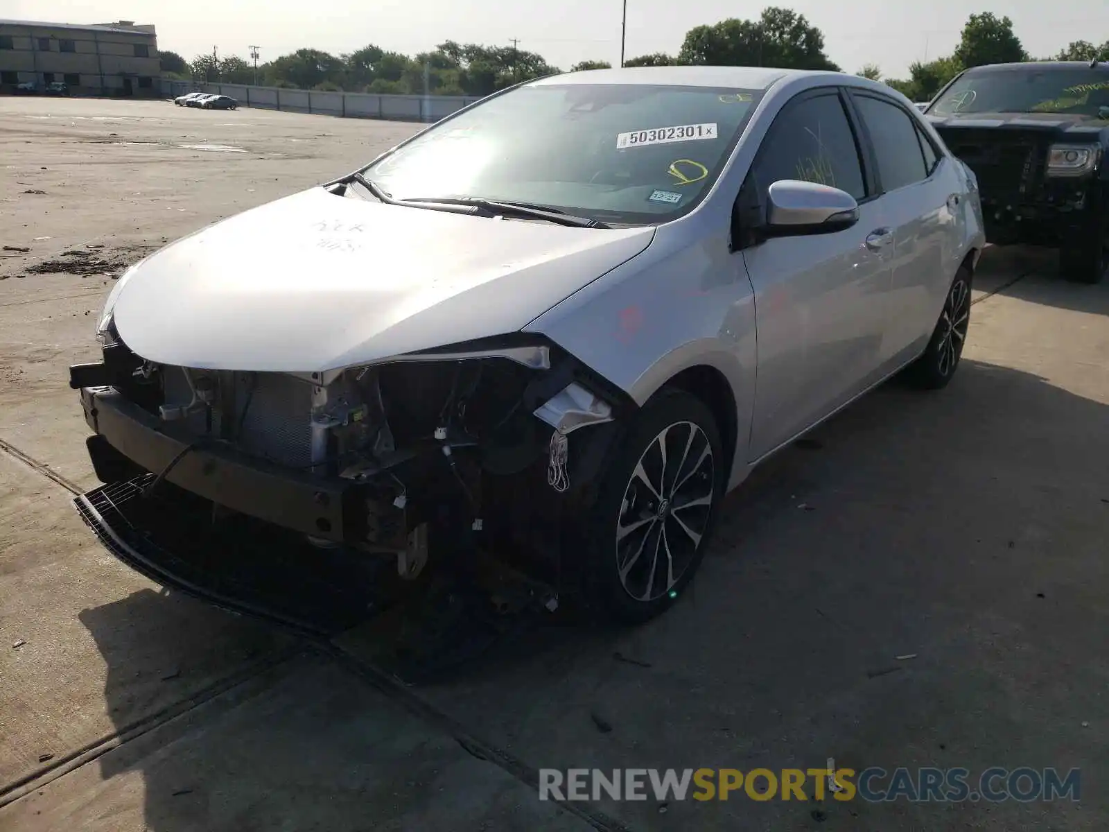 2 Photograph of a damaged car 5YFBURHE0KP901959 TOYOTA COROLLA 2019