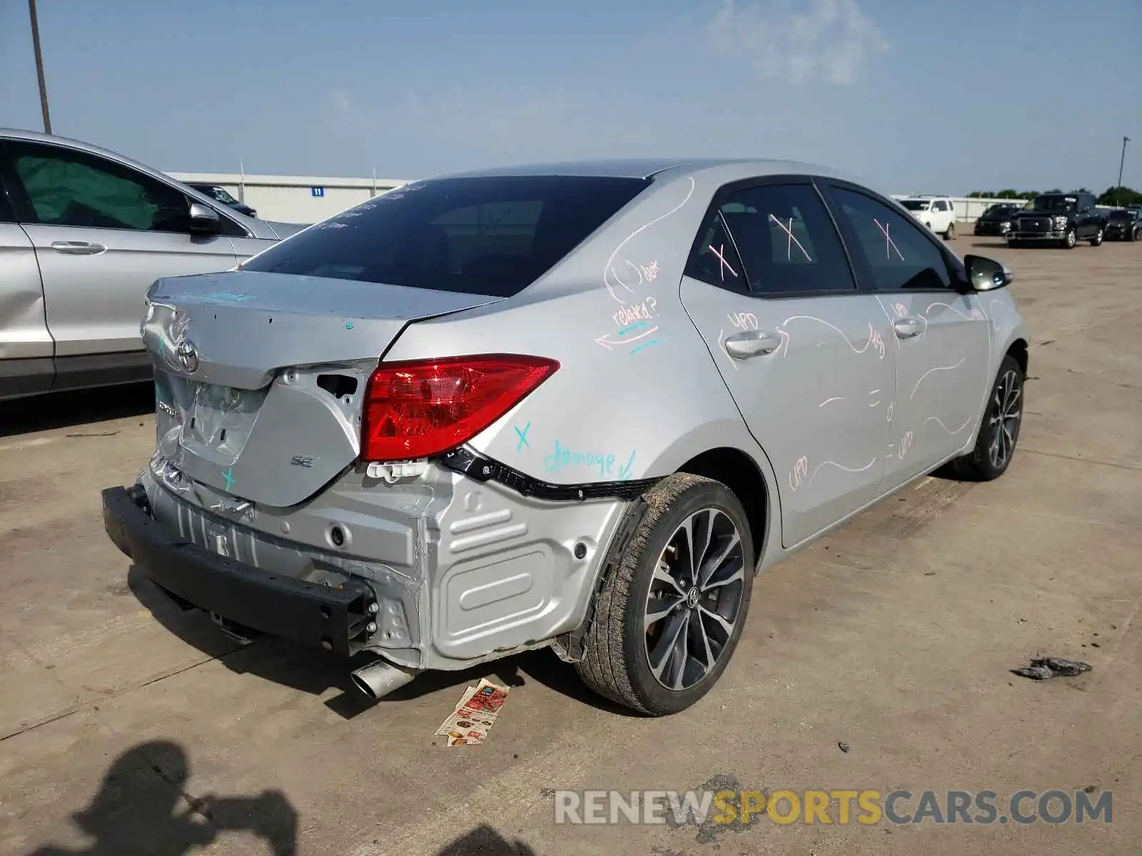 4 Photograph of a damaged car 5YFBURHE0KP901959 TOYOTA COROLLA 2019