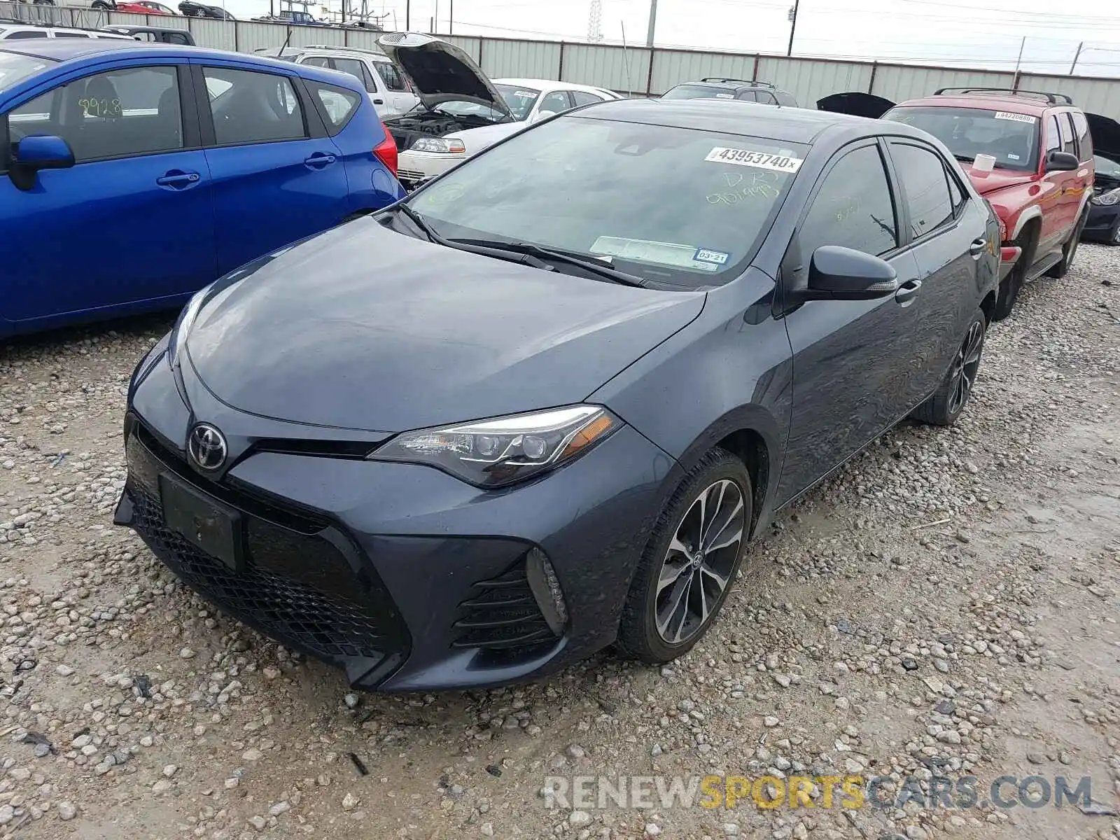 2 Photograph of a damaged car 5YFBURHE0KP901993 TOYOTA COROLLA 2019