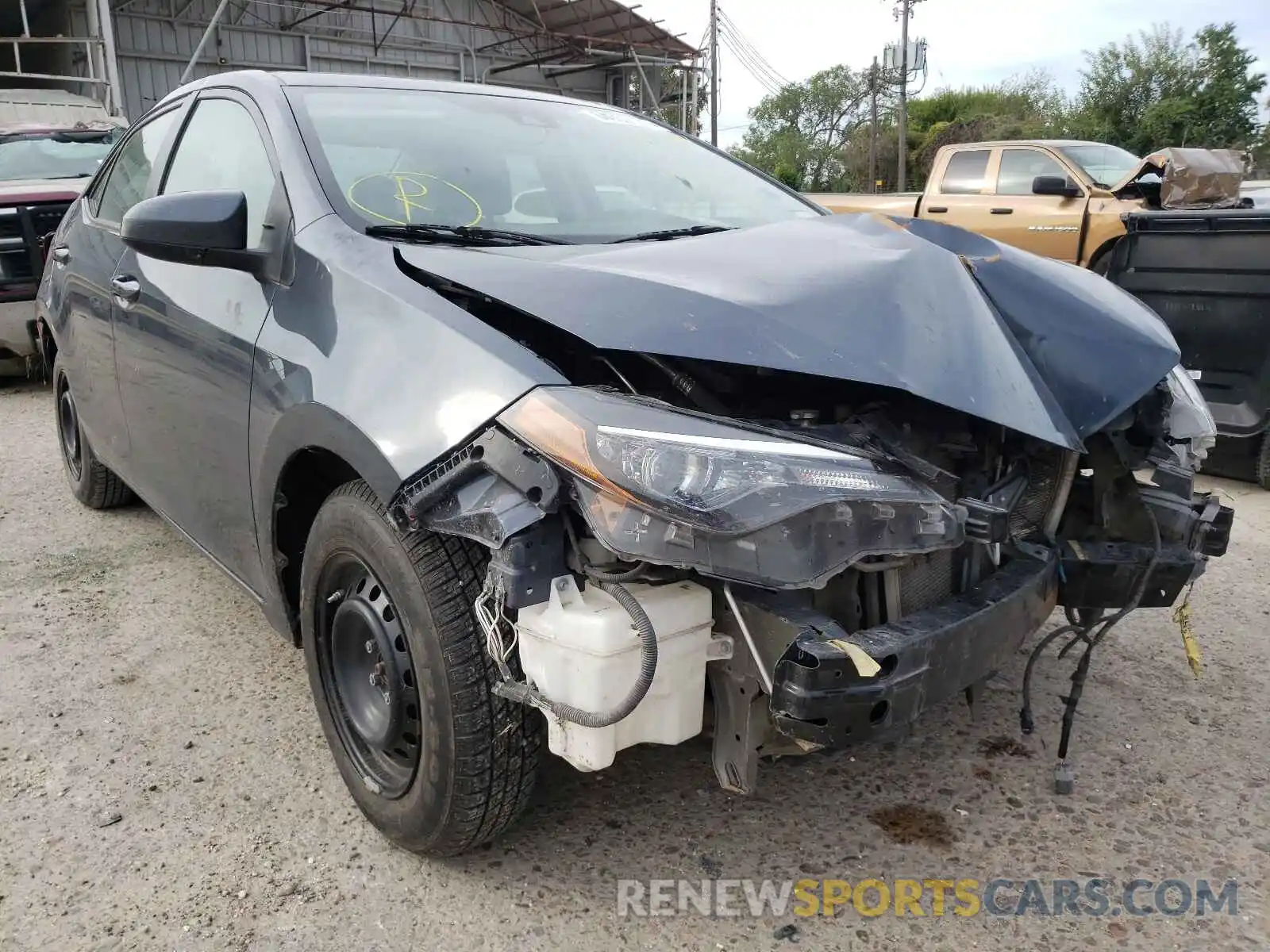 1 Photograph of a damaged car 5YFBURHE0KP902187 TOYOTA COROLLA 2019