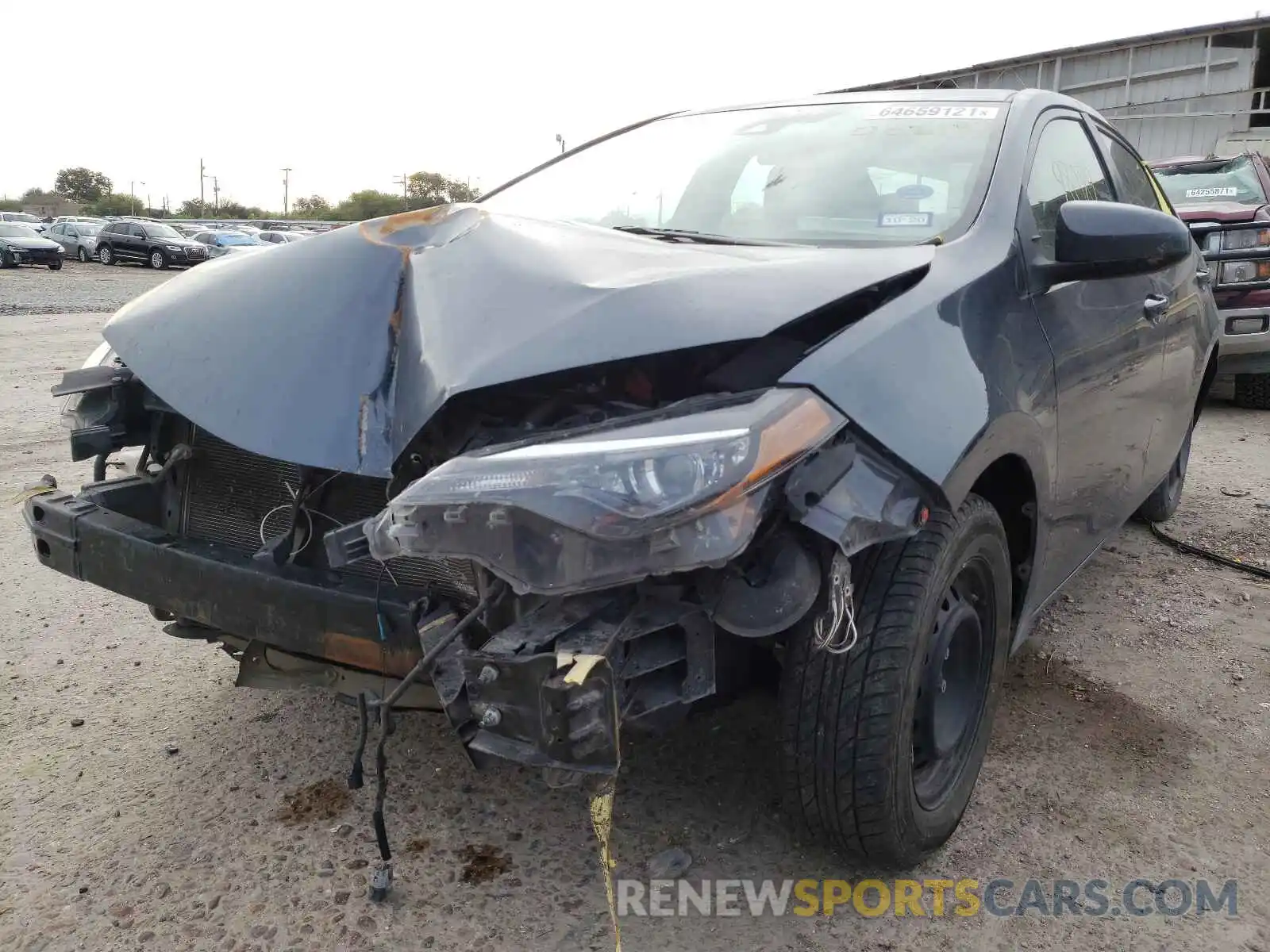 2 Photograph of a damaged car 5YFBURHE0KP902187 TOYOTA COROLLA 2019