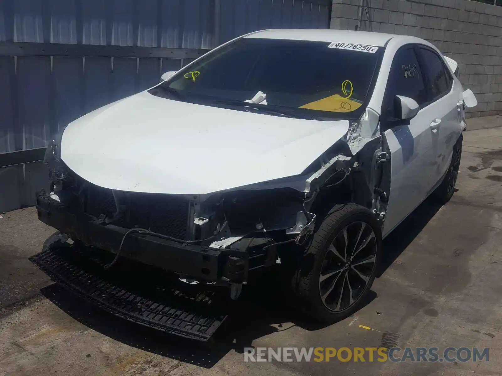 2 Photograph of a damaged car 5YFBURHE0KP902285 TOYOTA COROLLA 2019