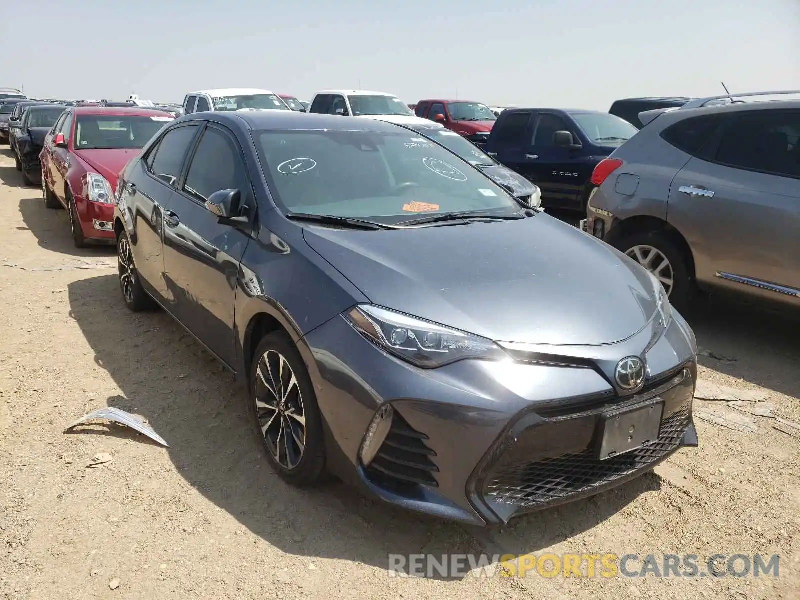 1 Photograph of a damaged car 5YFBURHE0KP902318 TOYOTA COROLLA 2019