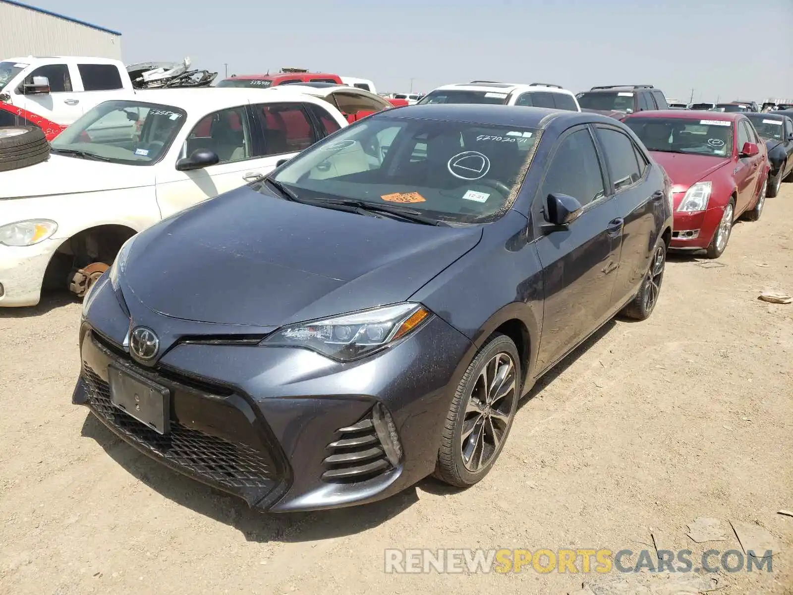 2 Photograph of a damaged car 5YFBURHE0KP902318 TOYOTA COROLLA 2019