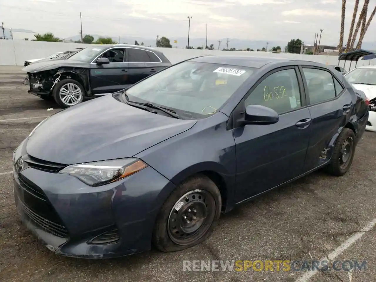 2 Photograph of a damaged car 5YFBURHE0KP902481 TOYOTA COROLLA 2019