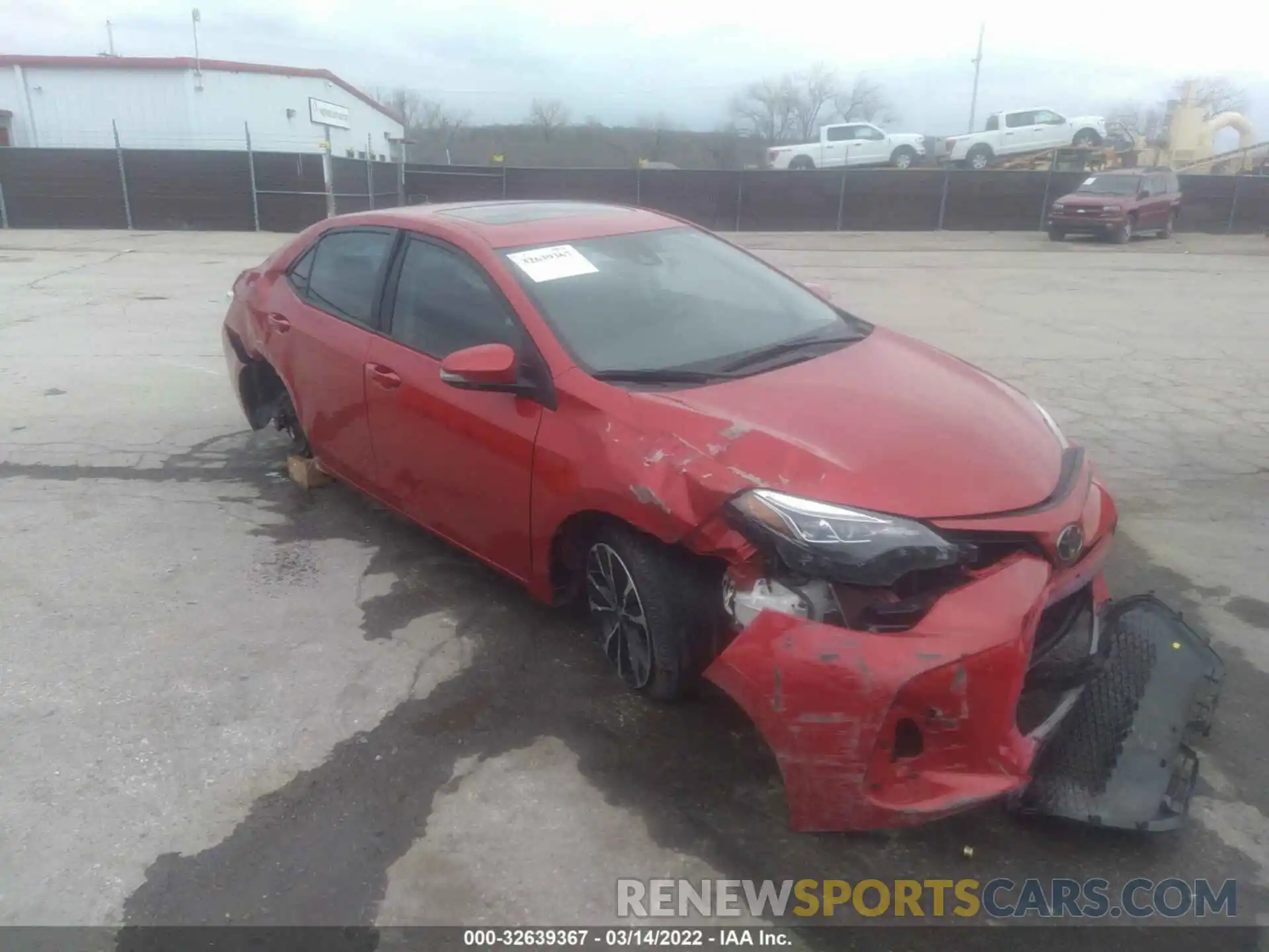 1 Photograph of a damaged car 5YFBURHE0KP902562 TOYOTA COROLLA 2019