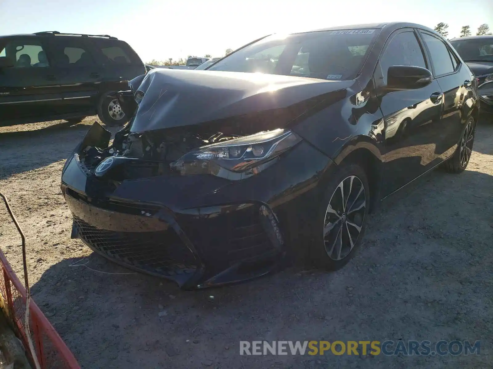 2 Photograph of a damaged car 5YFBURHE0KP902786 TOYOTA COROLLA 2019