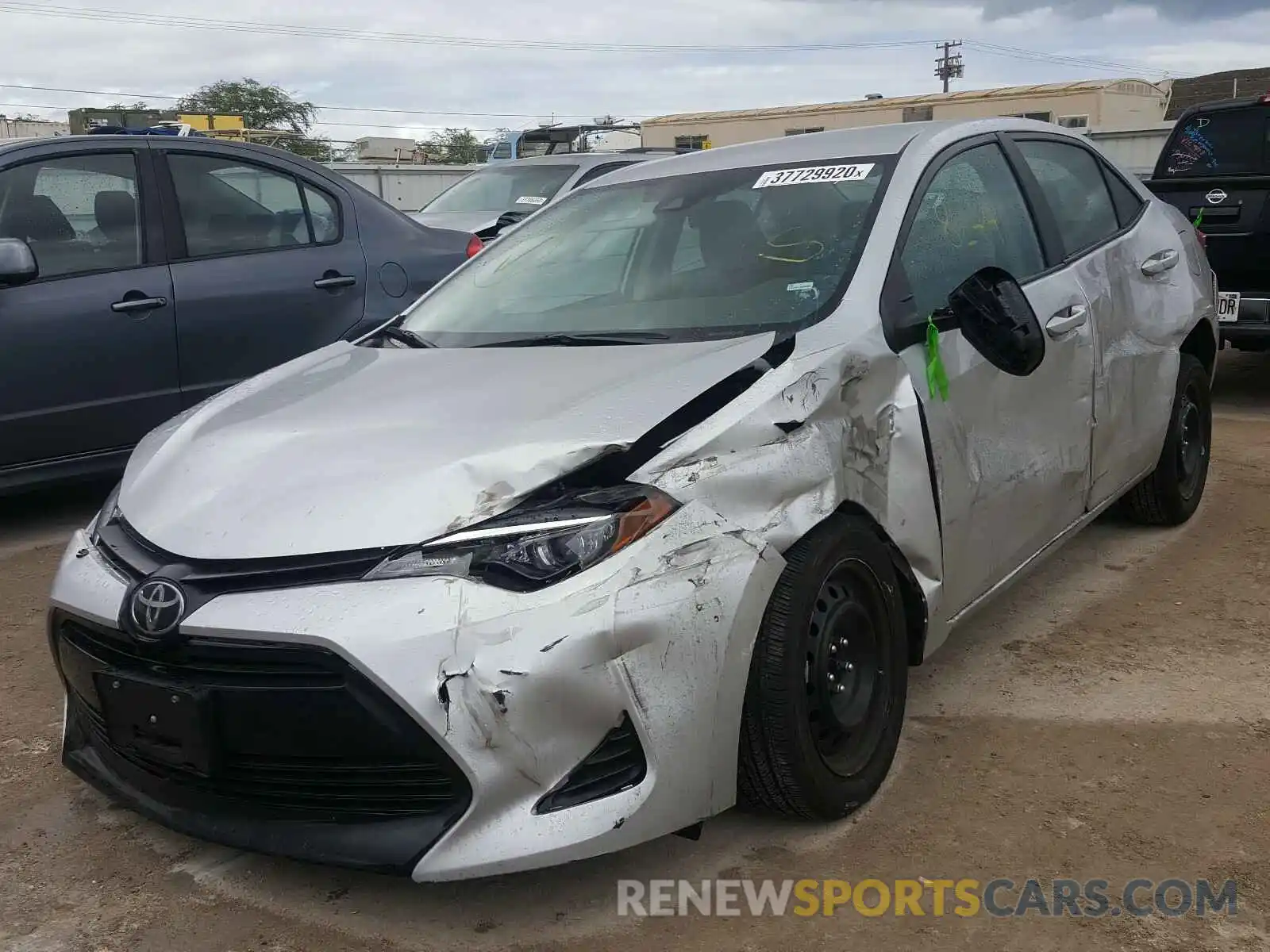 2 Photograph of a damaged car 5YFBURHE0KP903291 TOYOTA COROLLA 2019