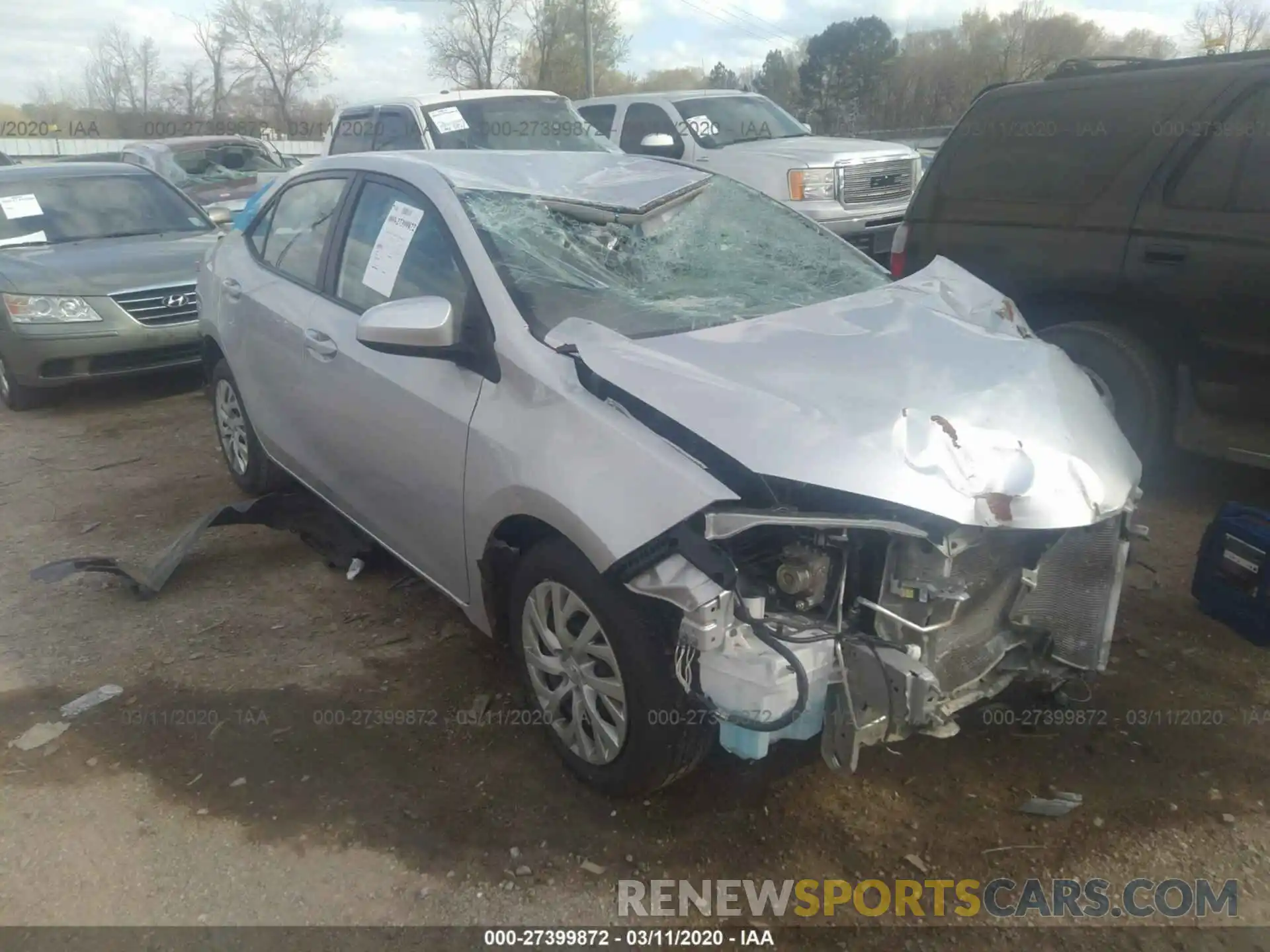 1 Photograph of a damaged car 5YFBURHE0KP903520 TOYOTA COROLLA 2019