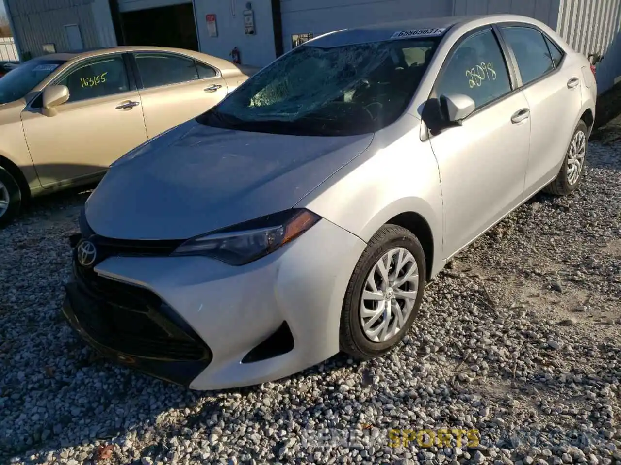 2 Photograph of a damaged car 5YFBURHE0KP903534 TOYOTA COROLLA 2019