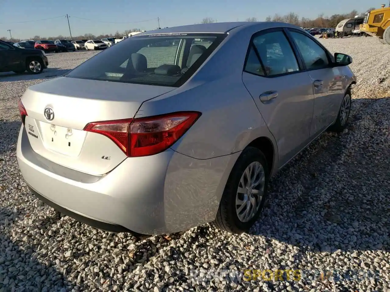 4 Photograph of a damaged car 5YFBURHE0KP903534 TOYOTA COROLLA 2019