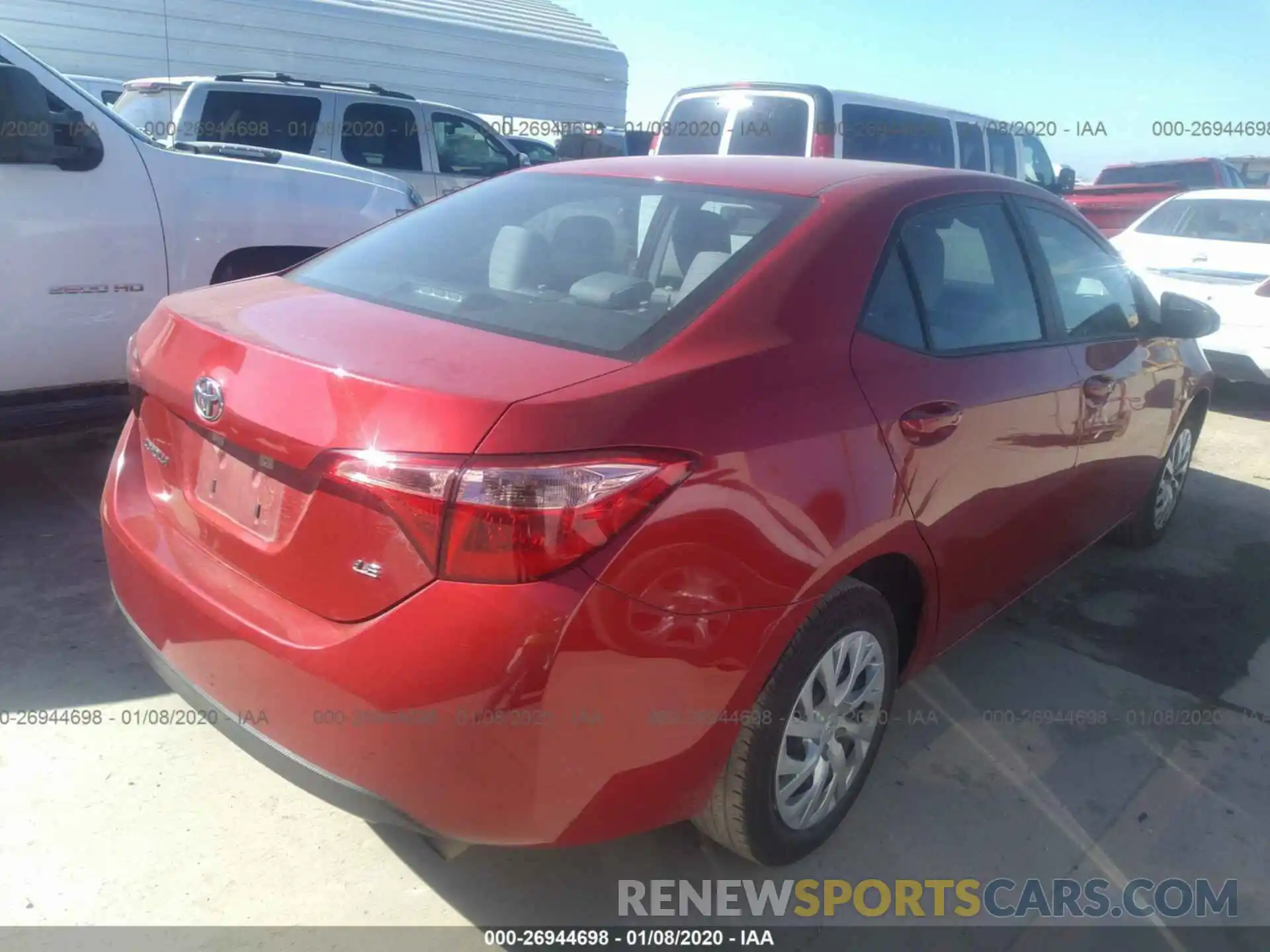 4 Photograph of a damaged car 5YFBURHE0KP904036 TOYOTA COROLLA 2019