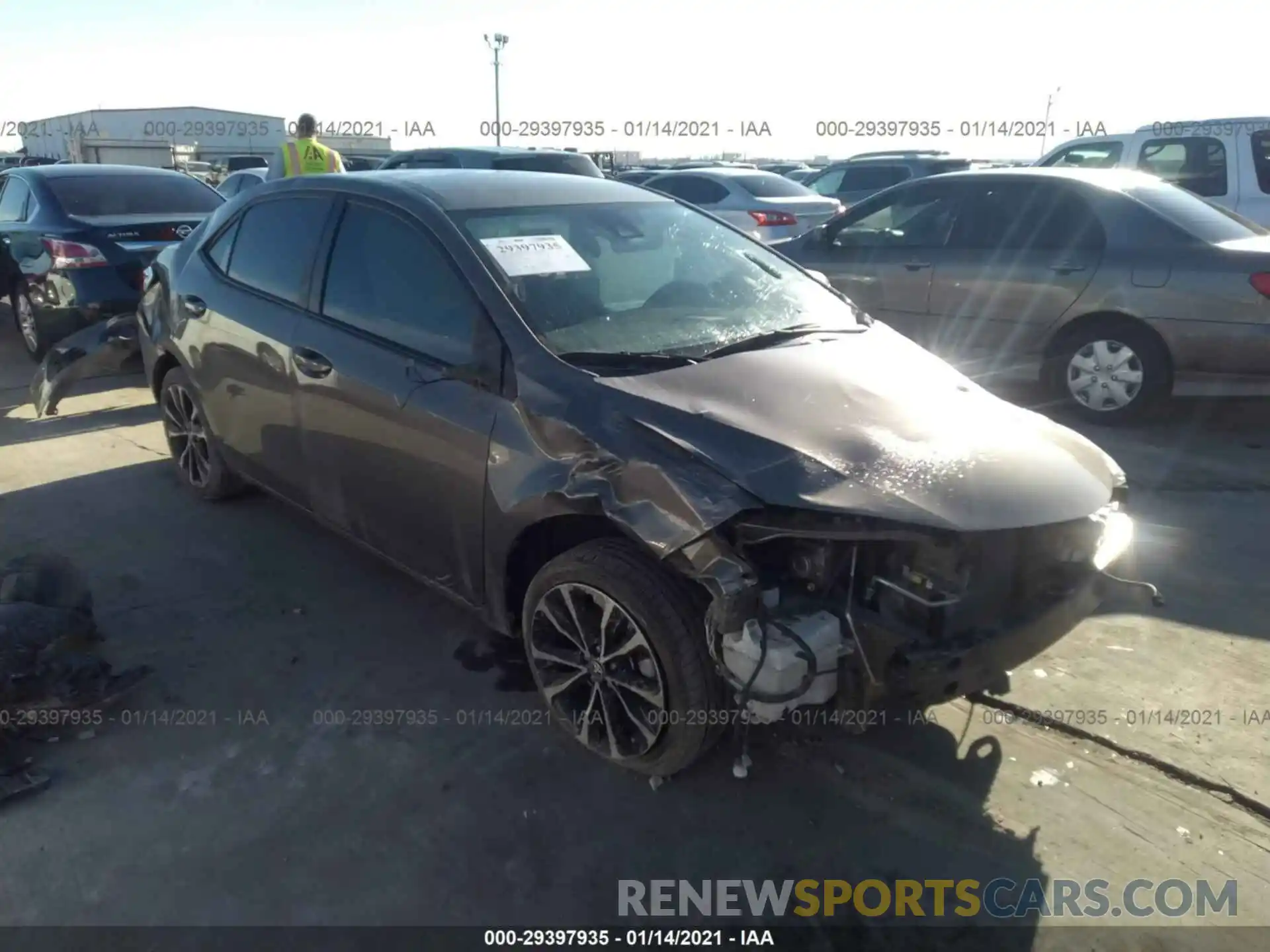 1 Photograph of a damaged car 5YFBURHE0KP904165 TOYOTA COROLLA 2019