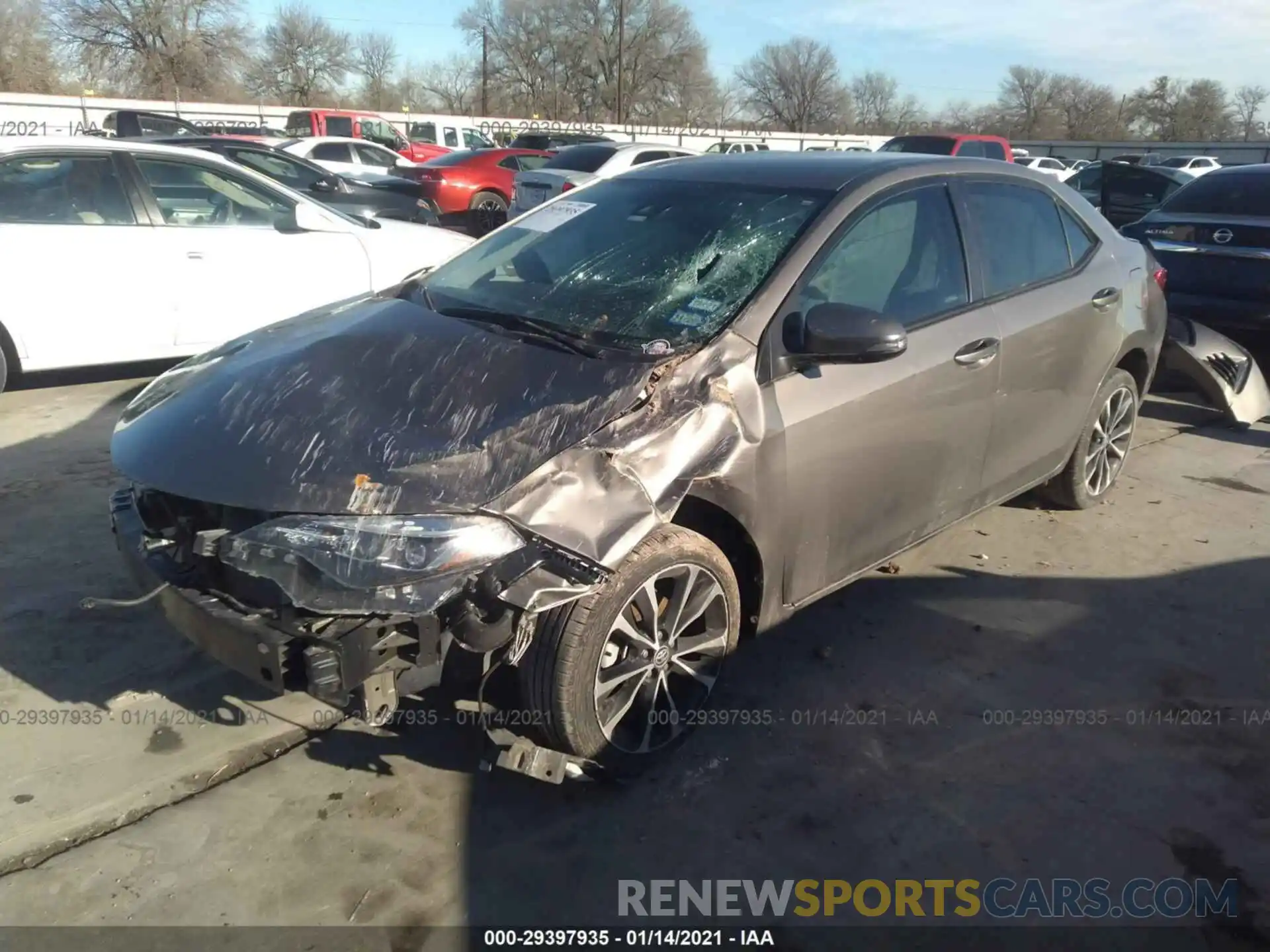 2 Photograph of a damaged car 5YFBURHE0KP904165 TOYOTA COROLLA 2019