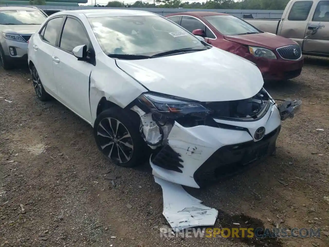 1 Photograph of a damaged car 5YFBURHE0KP904179 TOYOTA COROLLA 2019