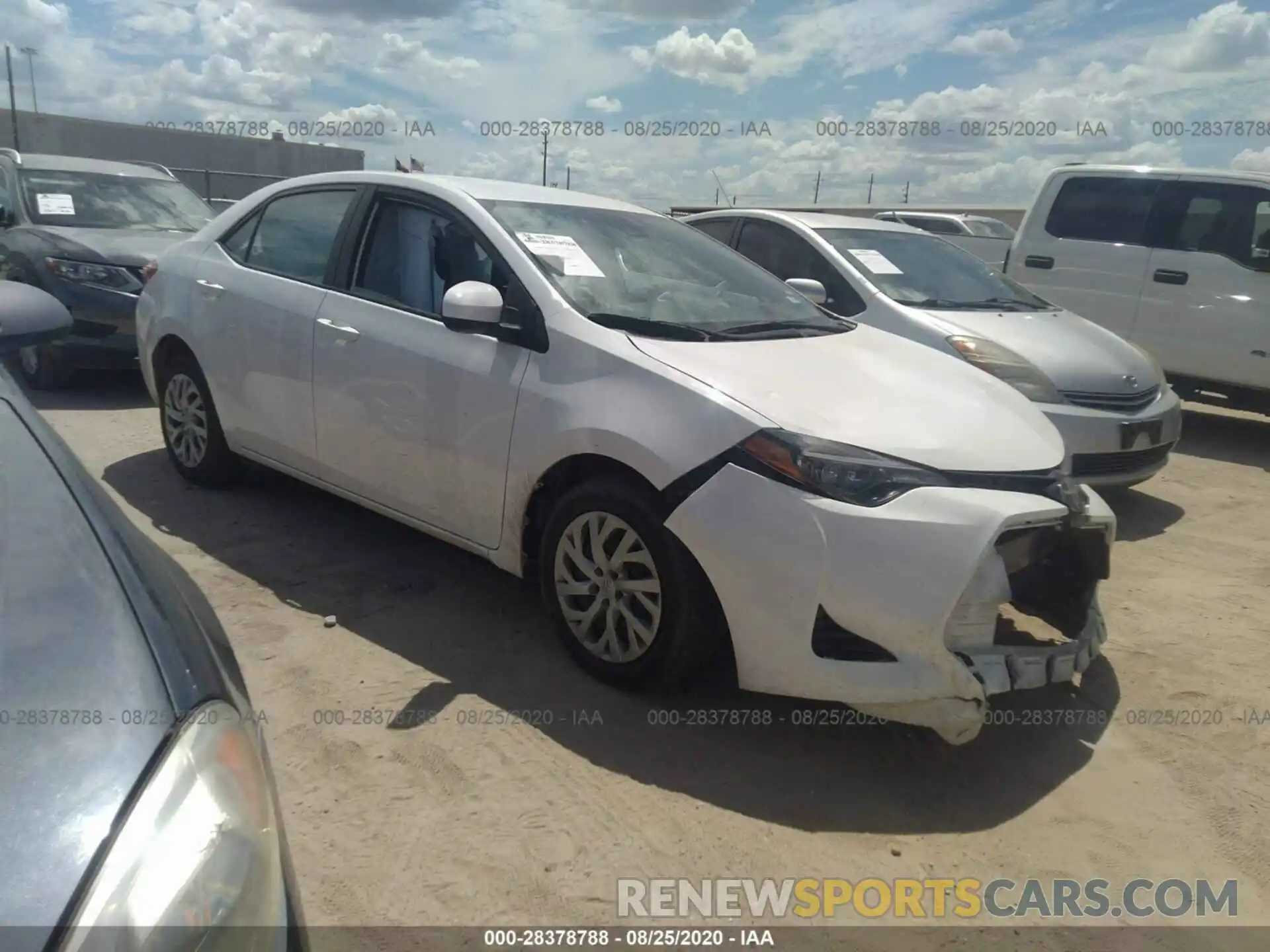 1 Photograph of a damaged car 5YFBURHE0KP904456 TOYOTA COROLLA 2019