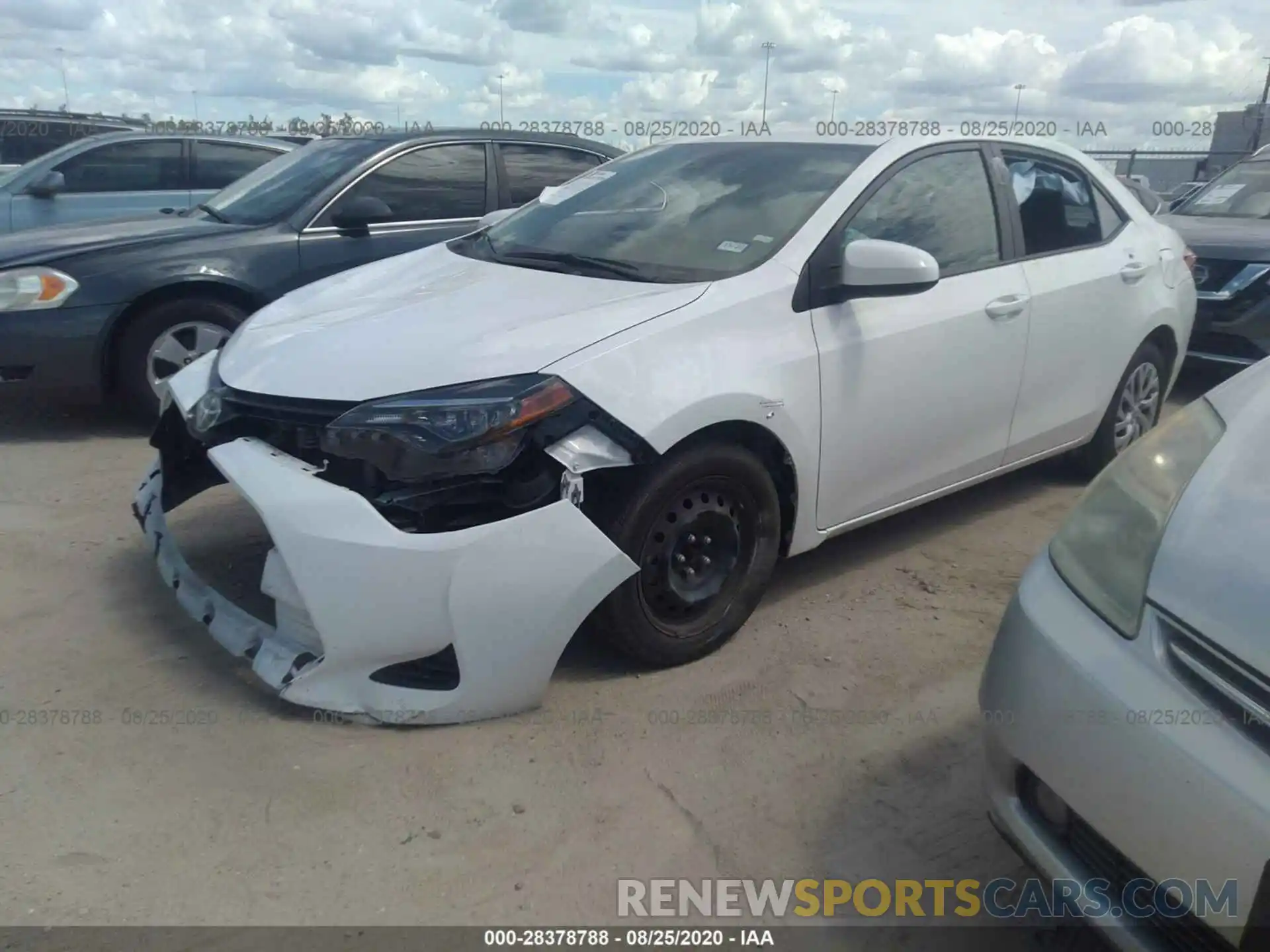 2 Photograph of a damaged car 5YFBURHE0KP904456 TOYOTA COROLLA 2019