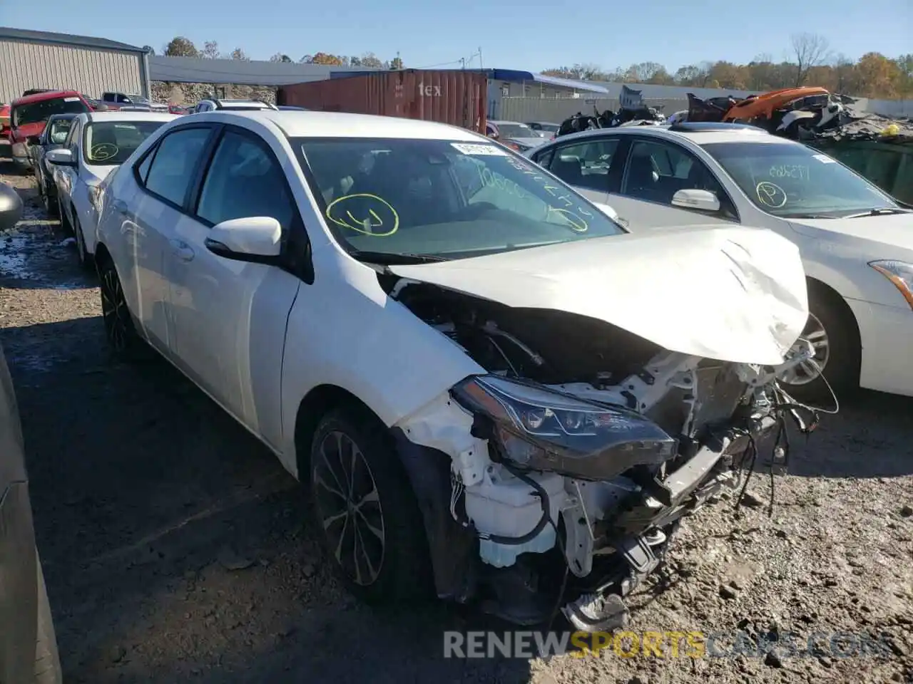 1 Photograph of a damaged car 5YFBURHE0KP906191 TOYOTA COROLLA 2019