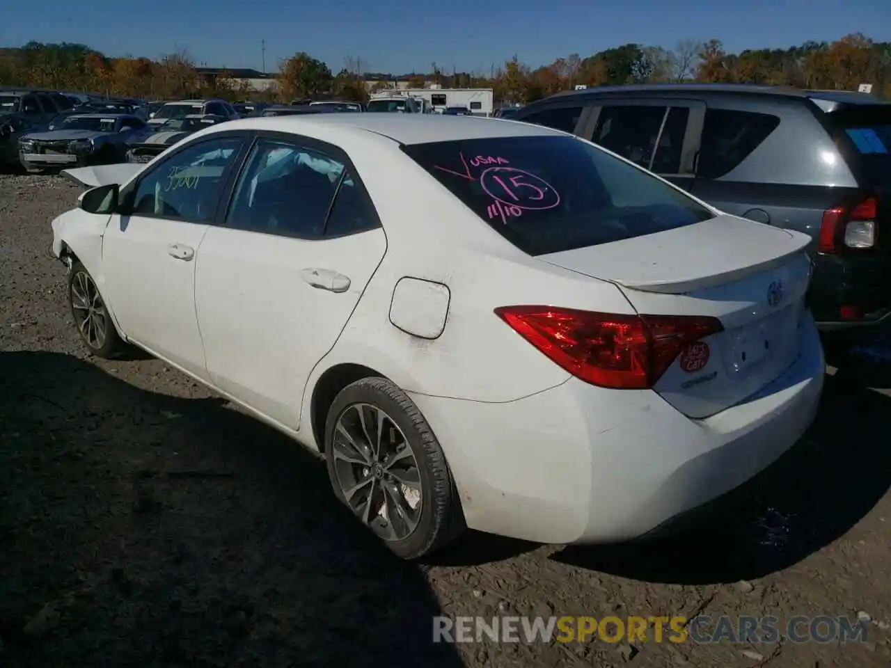 3 Photograph of a damaged car 5YFBURHE0KP906191 TOYOTA COROLLA 2019