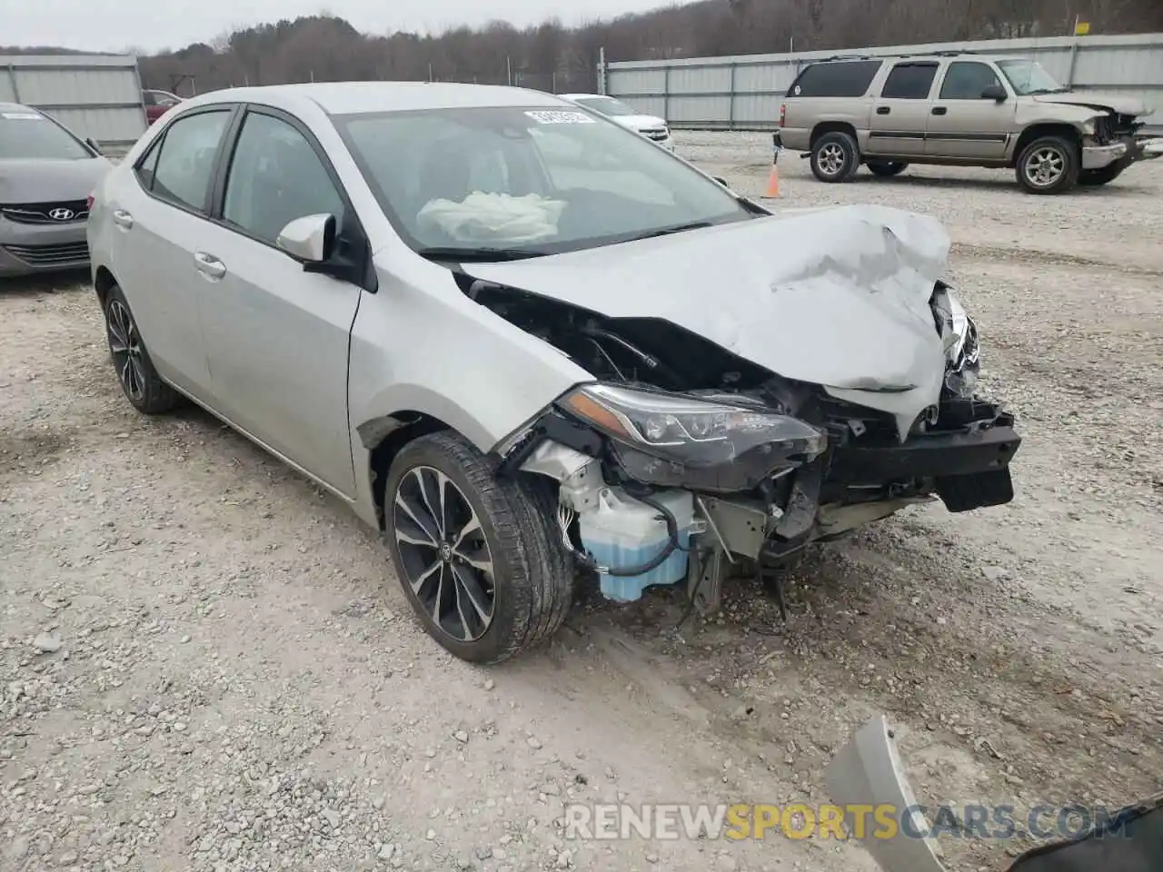 1 Photograph of a damaged car 5YFBURHE0KP906272 TOYOTA COROLLA 2019