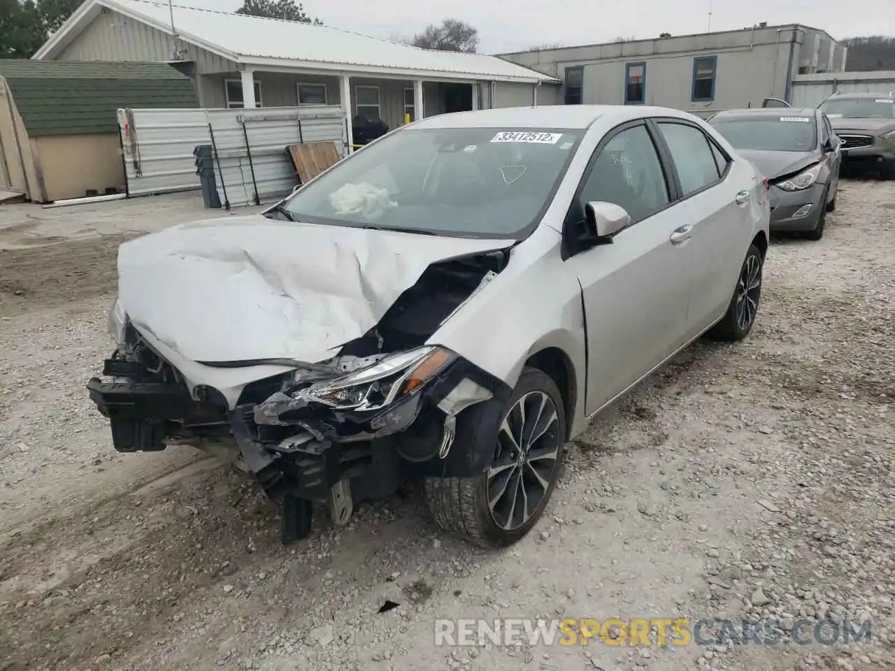 2 Photograph of a damaged car 5YFBURHE0KP906272 TOYOTA COROLLA 2019