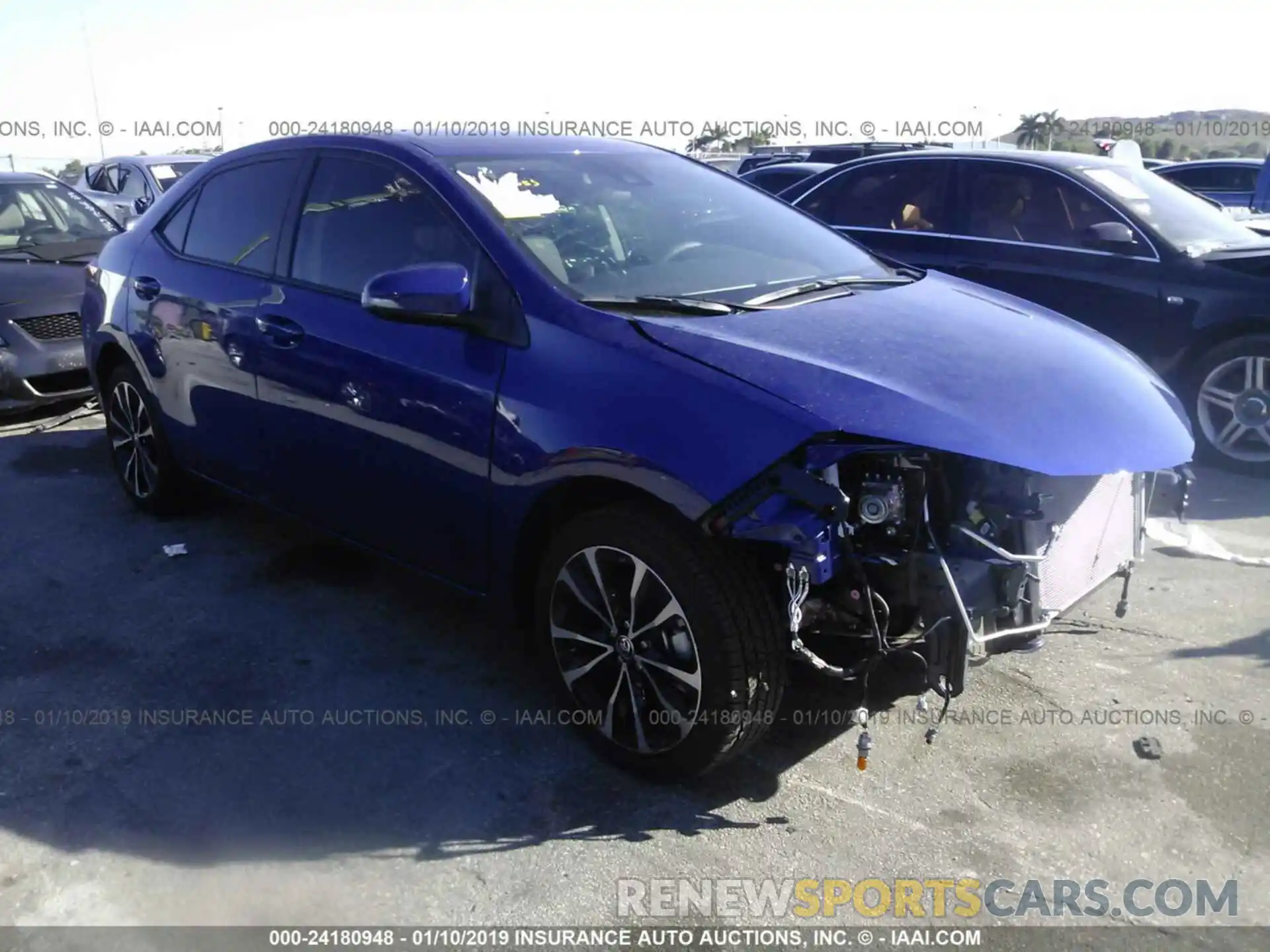 1 Photograph of a damaged car 5YFBURHE0KP906370 TOYOTA COROLLA 2019