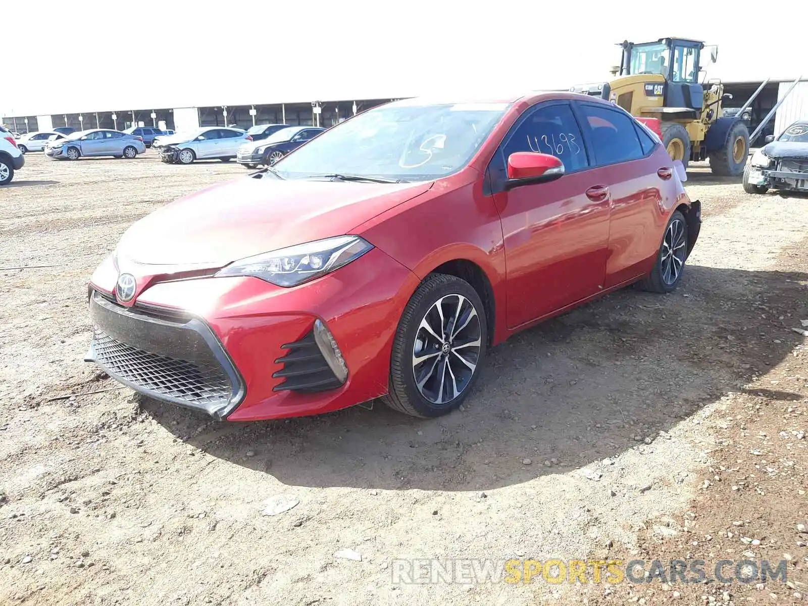 2 Photograph of a damaged car 5YFBURHE0KP907485 TOYOTA COROLLA 2019