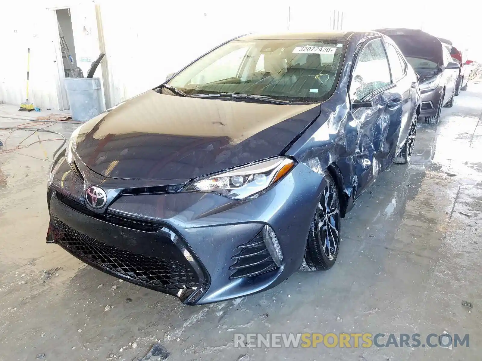 2 Photograph of a damaged car 5YFBURHE0KP907499 TOYOTA COROLLA 2019