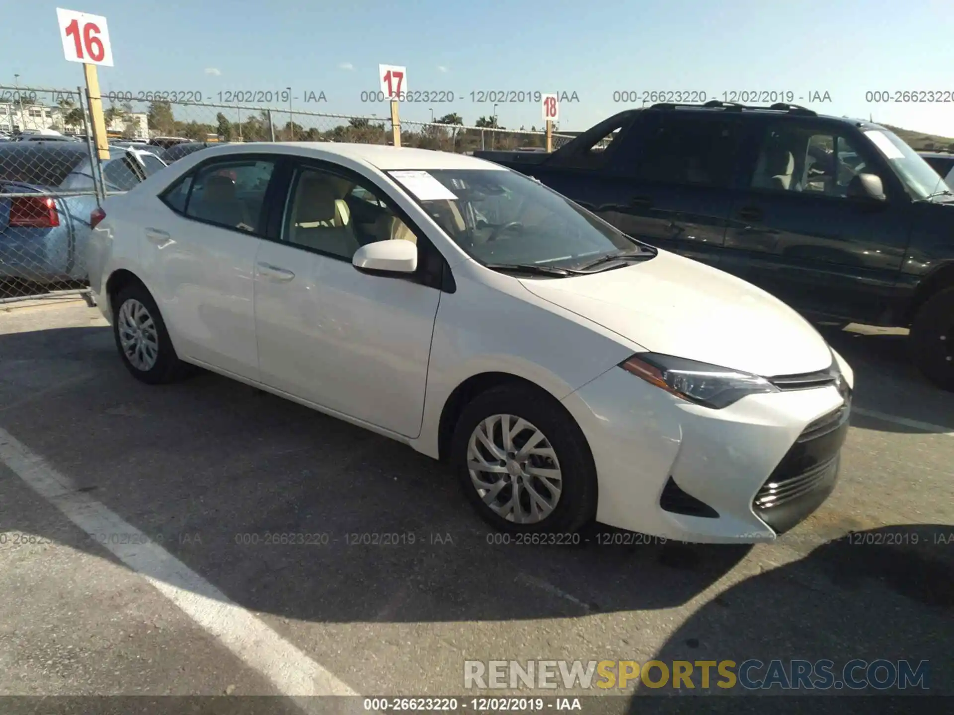 1 Photograph of a damaged car 5YFBURHE0KP907504 TOYOTA COROLLA 2019