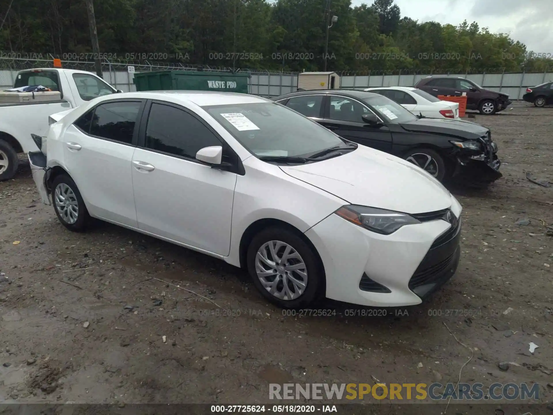 1 Photograph of a damaged car 5YFBURHE0KP907745 TOYOTA COROLLA 2019