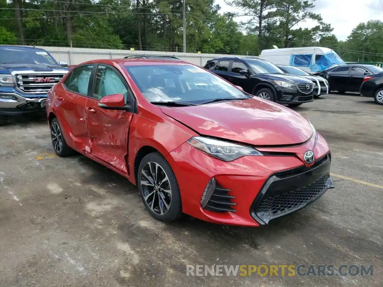 1 Photograph of a damaged car 5YFBURHE0KP908412 TOYOTA COROLLA 2019