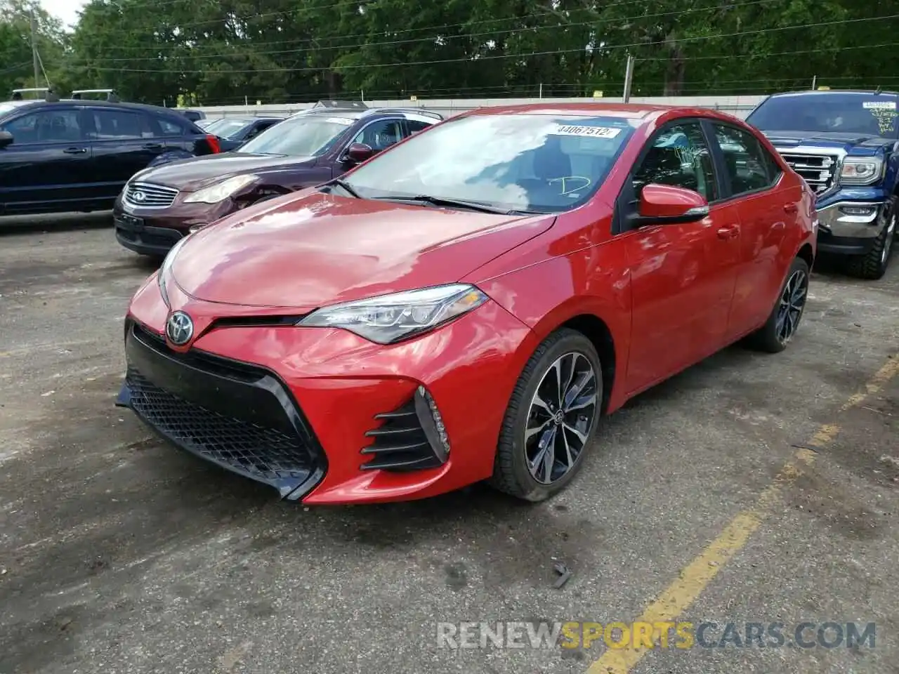 2 Photograph of a damaged car 5YFBURHE0KP908412 TOYOTA COROLLA 2019