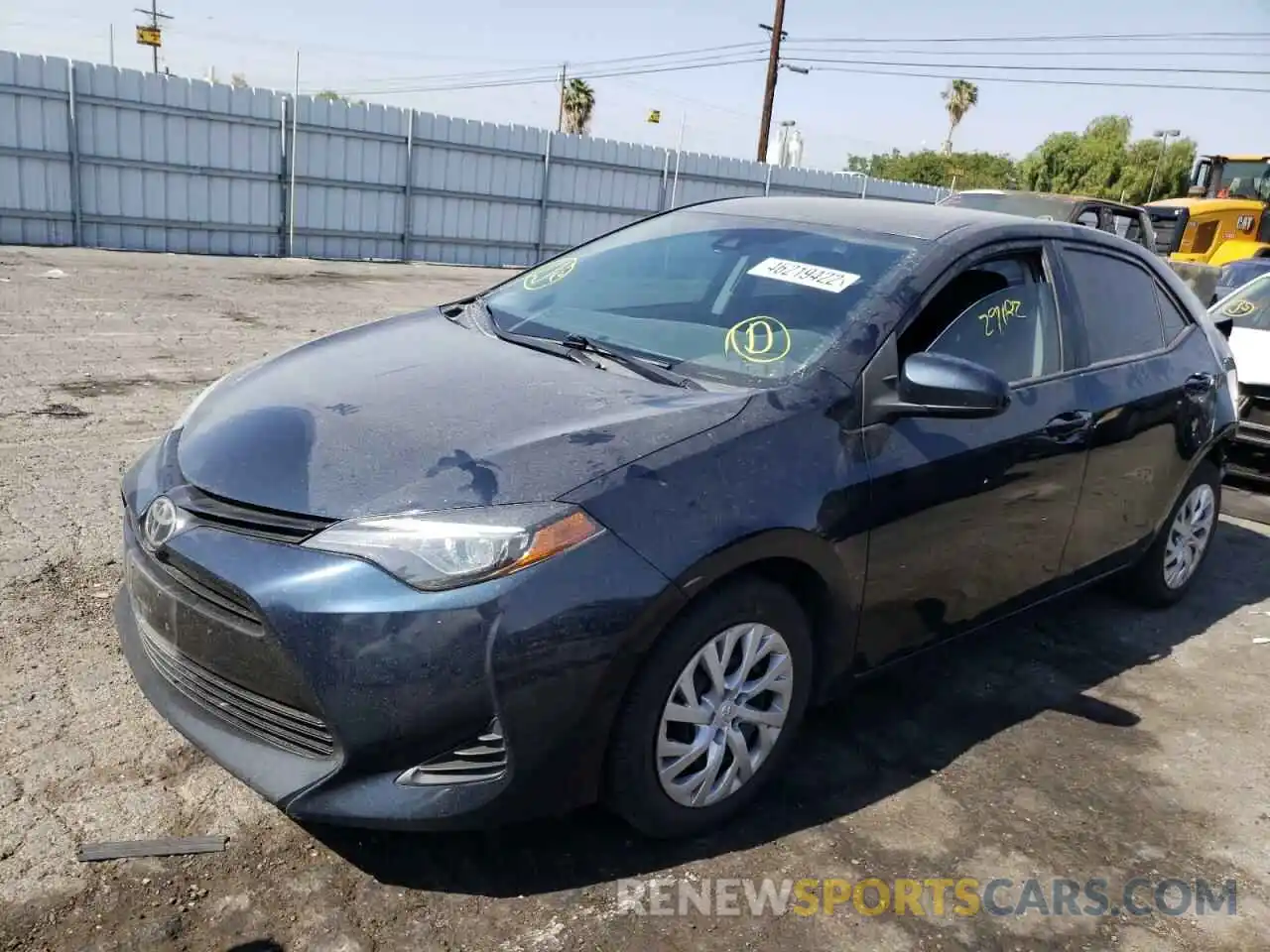 2 Photograph of a damaged car 5YFBURHE0KP908992 TOYOTA COROLLA 2019