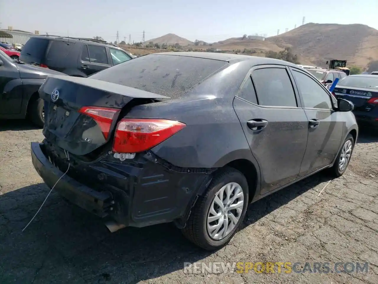 4 Photograph of a damaged car 5YFBURHE0KP908992 TOYOTA COROLLA 2019