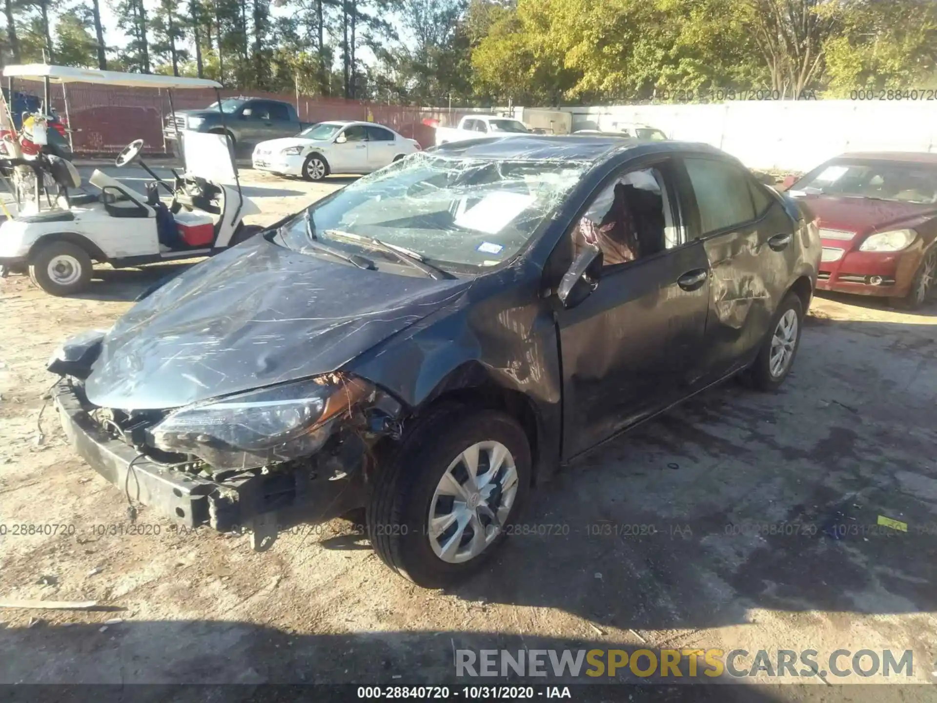 2 Photograph of a damaged car 5YFBURHE0KP909317 TOYOTA COROLLA 2019