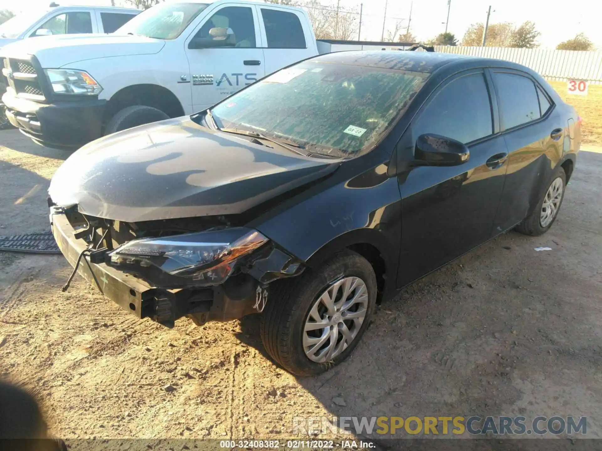 2 Photograph of a damaged car 5YFBURHE0KP910211 TOYOTA COROLLA 2019