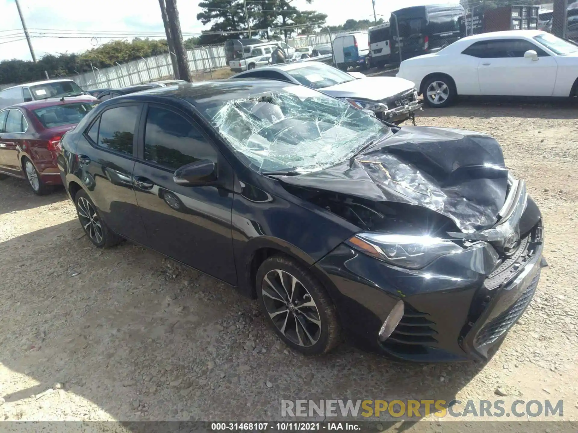 1 Photograph of a damaged car 5YFBURHE0KP910256 TOYOTA COROLLA 2019