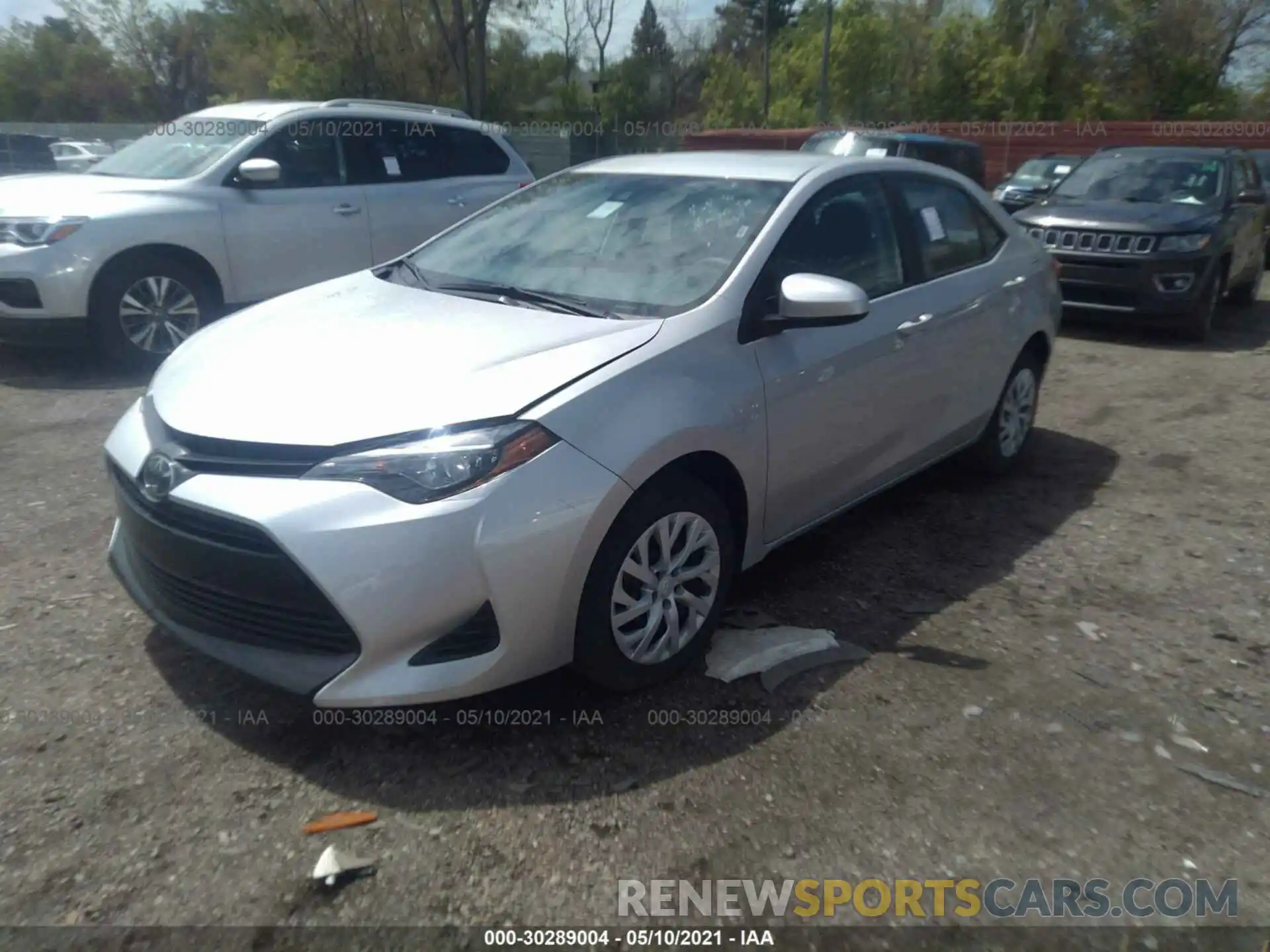 2 Photograph of a damaged car 5YFBURHE0KP910306 TOYOTA COROLLA 2019